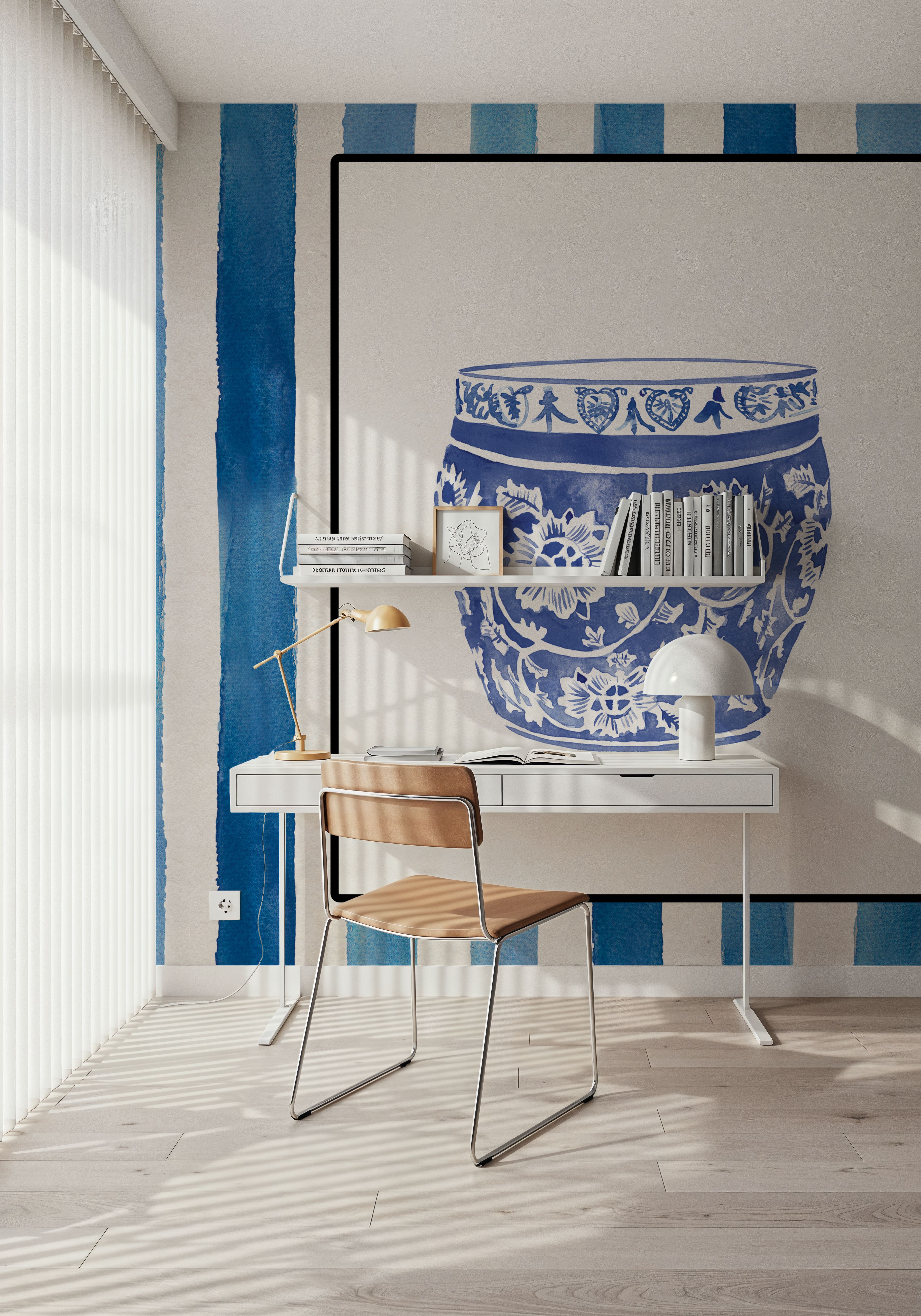 Chinoiserie Vase IV Stripes