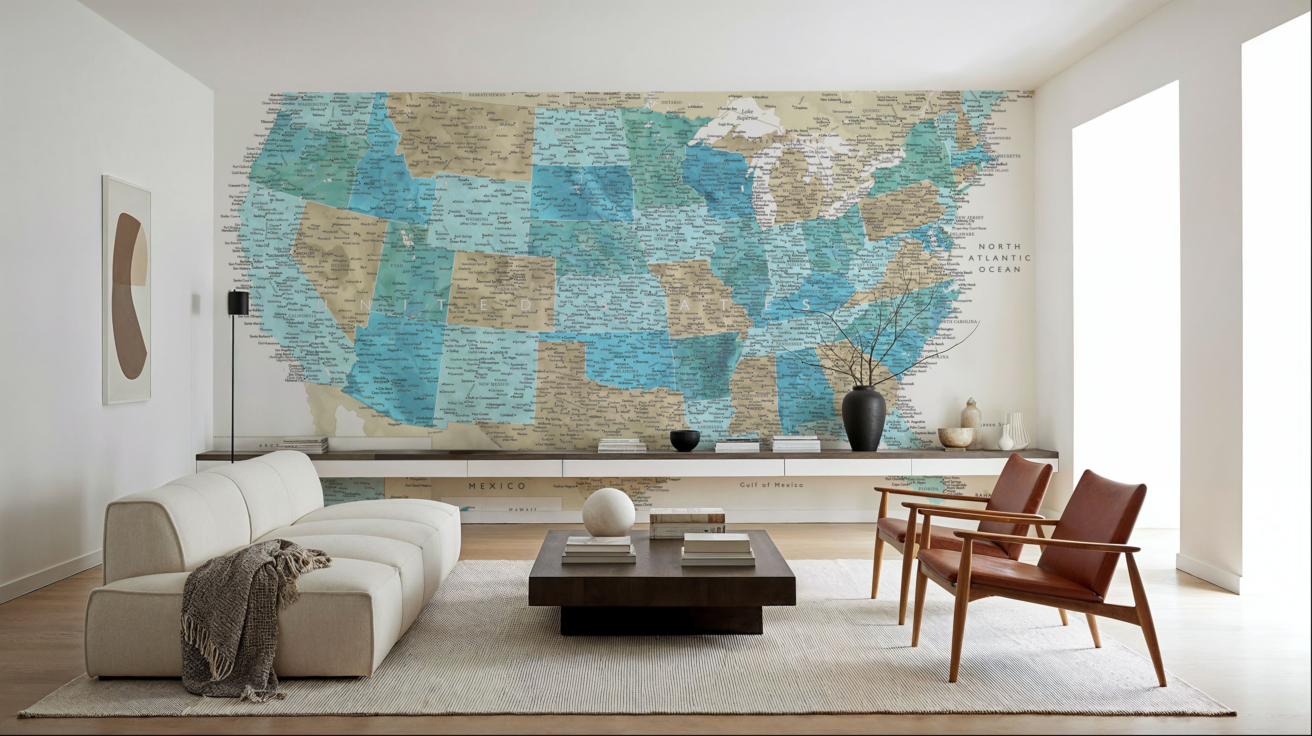 US Map Detailed - Uxia