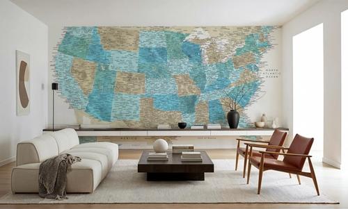 US Map Detailed - Uxia