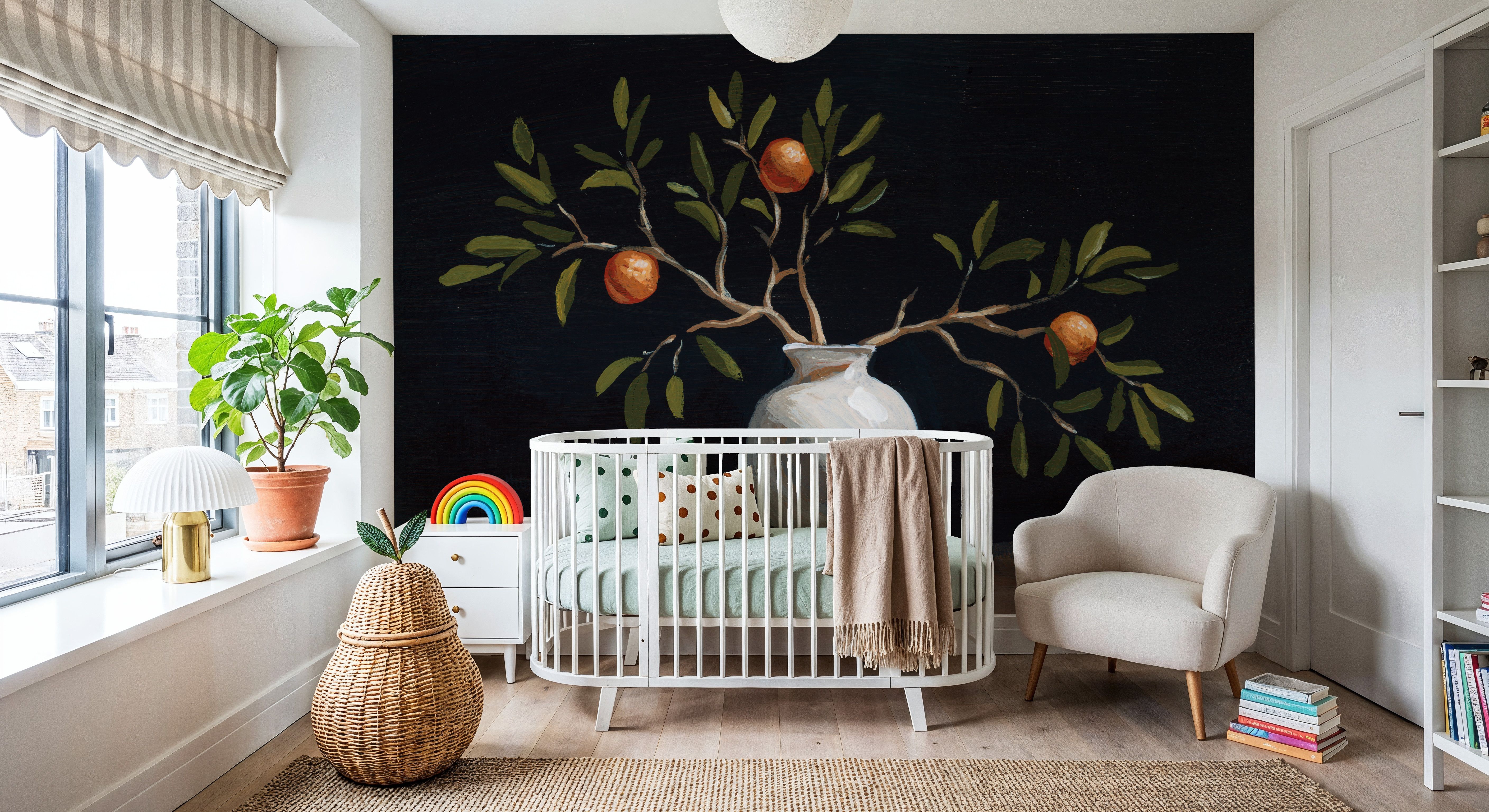 Orange Branches Still Life, Tapetti