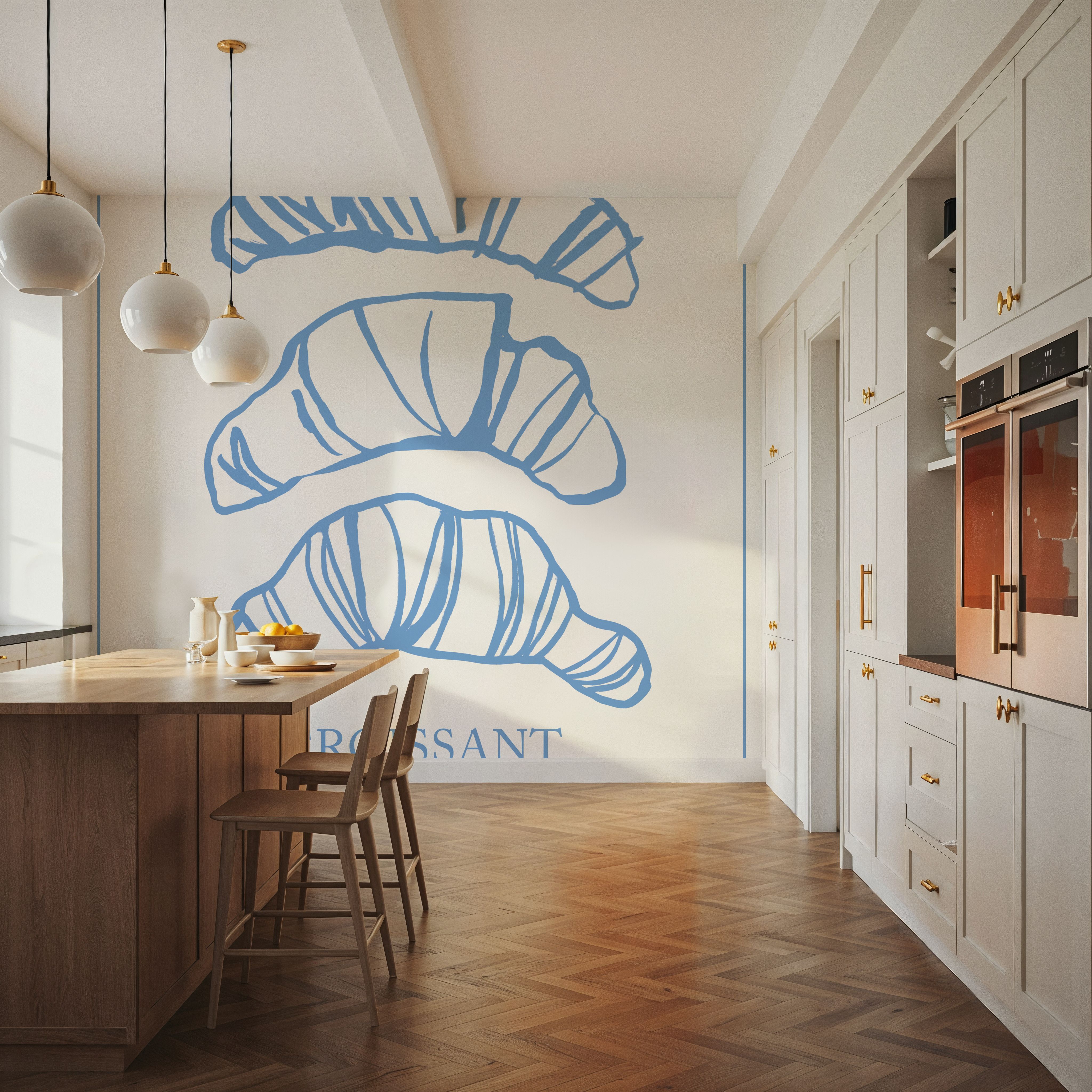 Breakfast Doodles VI White