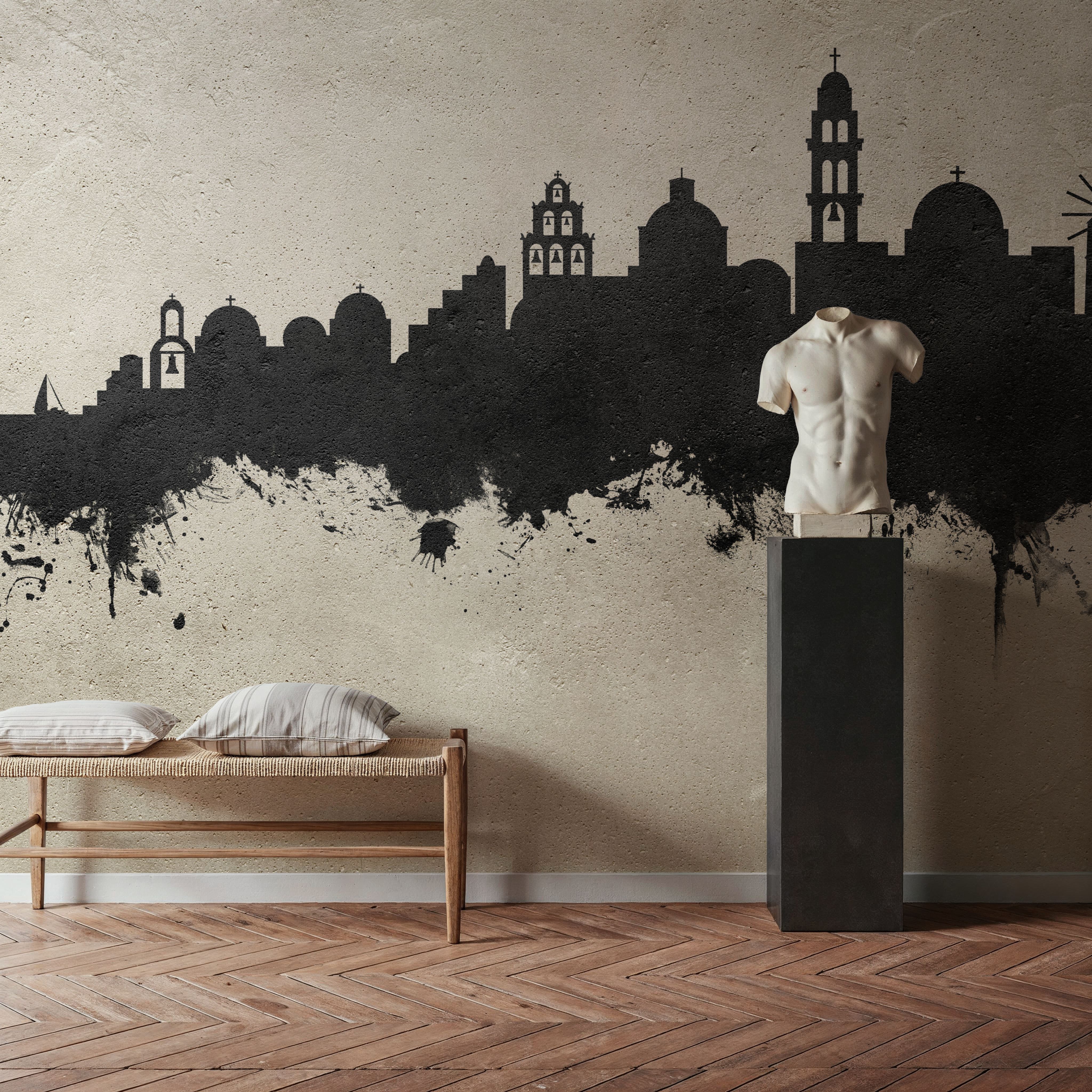 Santorini Skyline Concrete