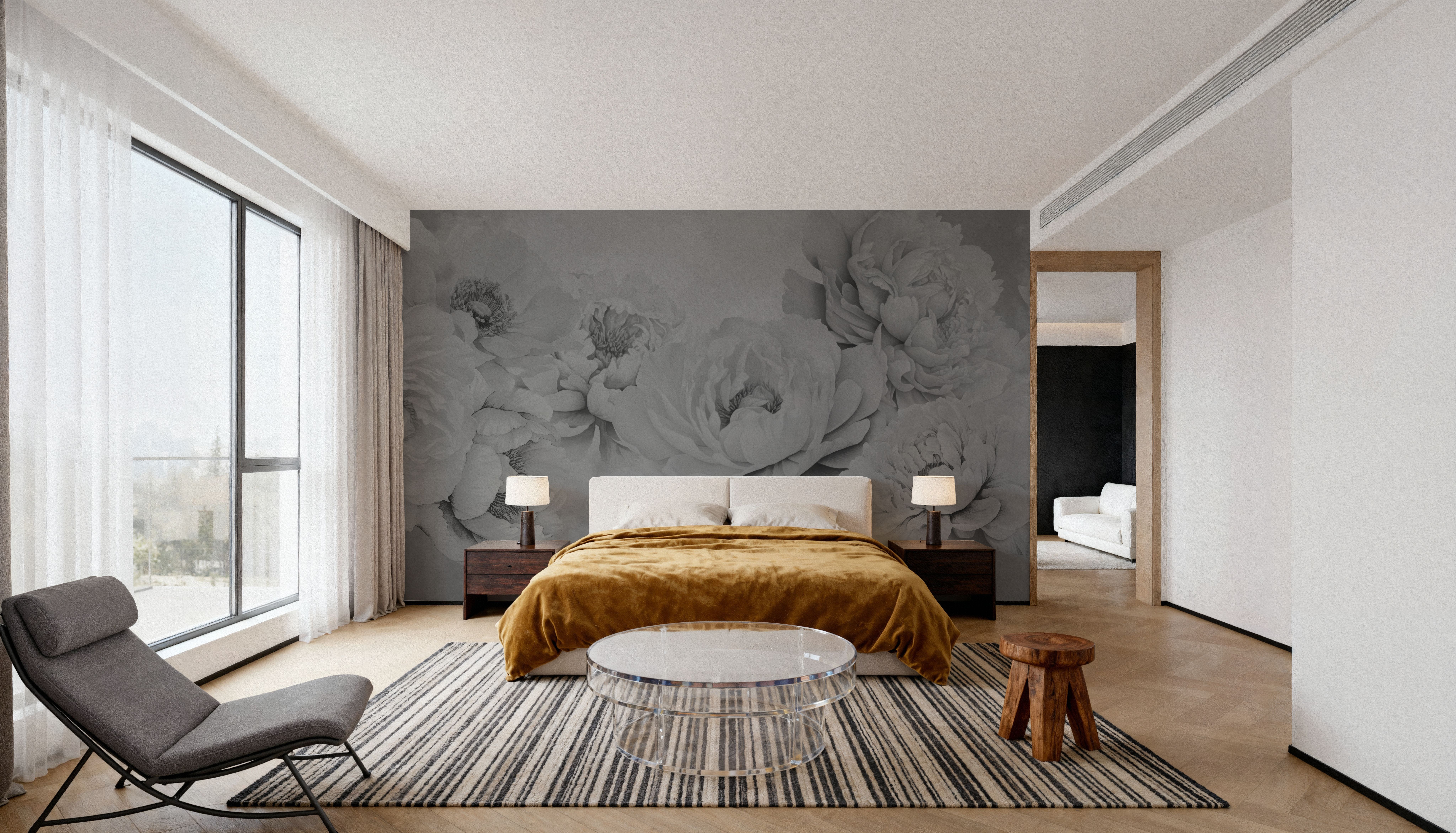 Transcendent Peony, Graphite