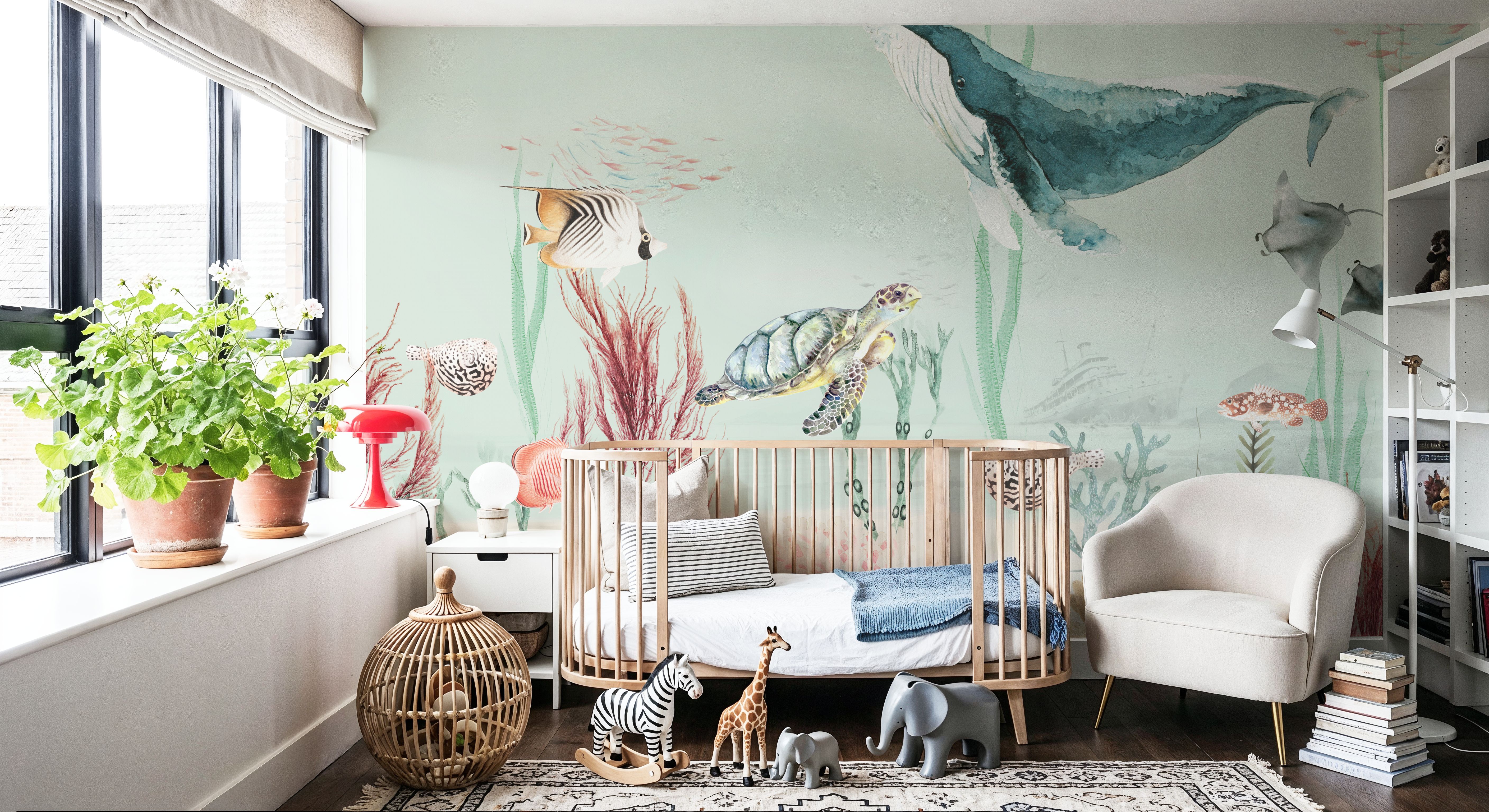 Aqua Adventure Mint, Wallpaper