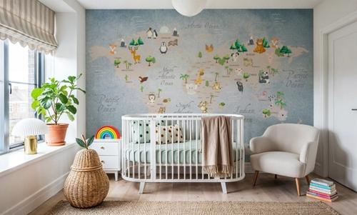 Cute Animals World Map