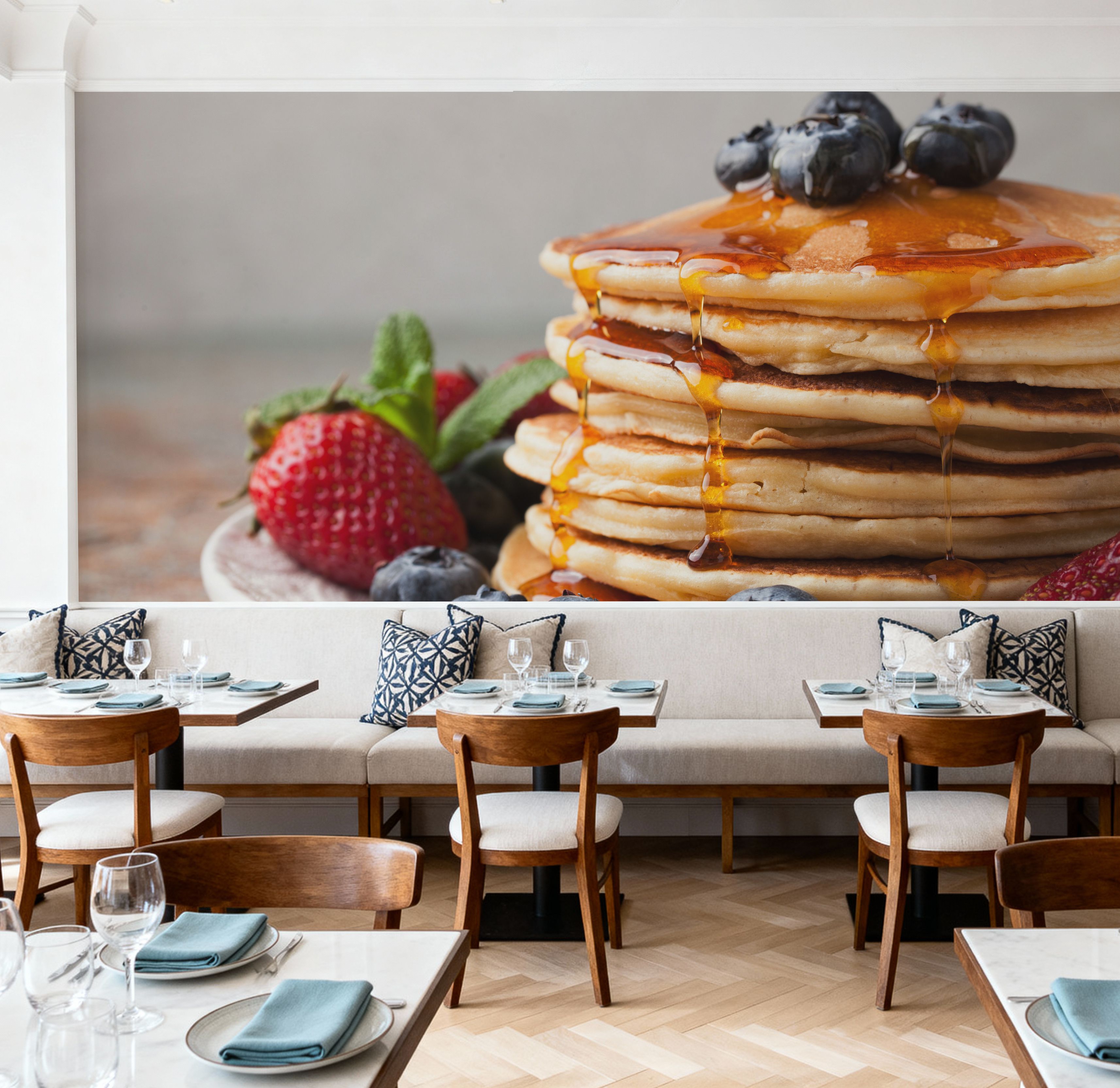 Stack of Pancakes with Syrup