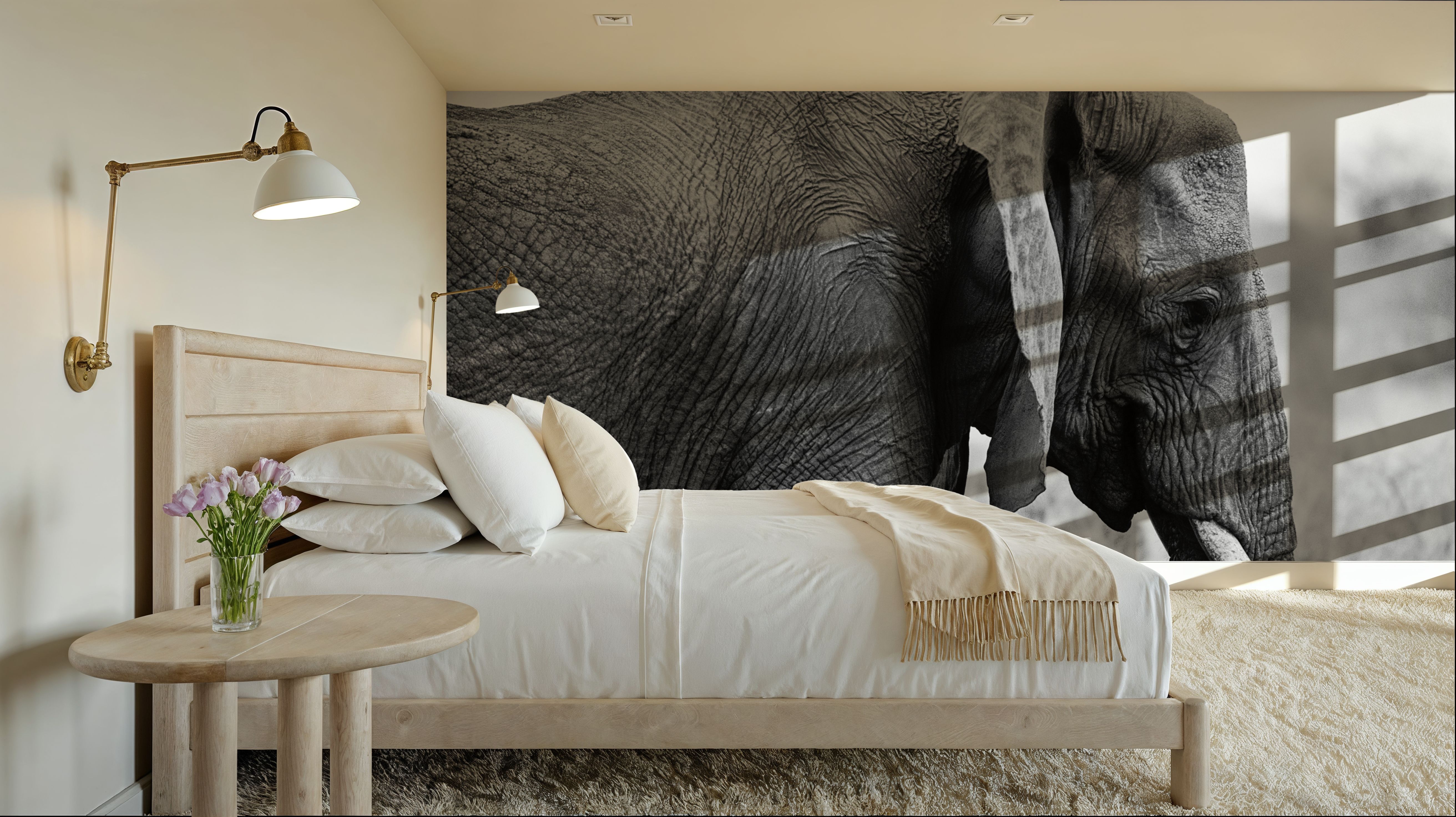 Ellie Side Profile BW, Wallpaper