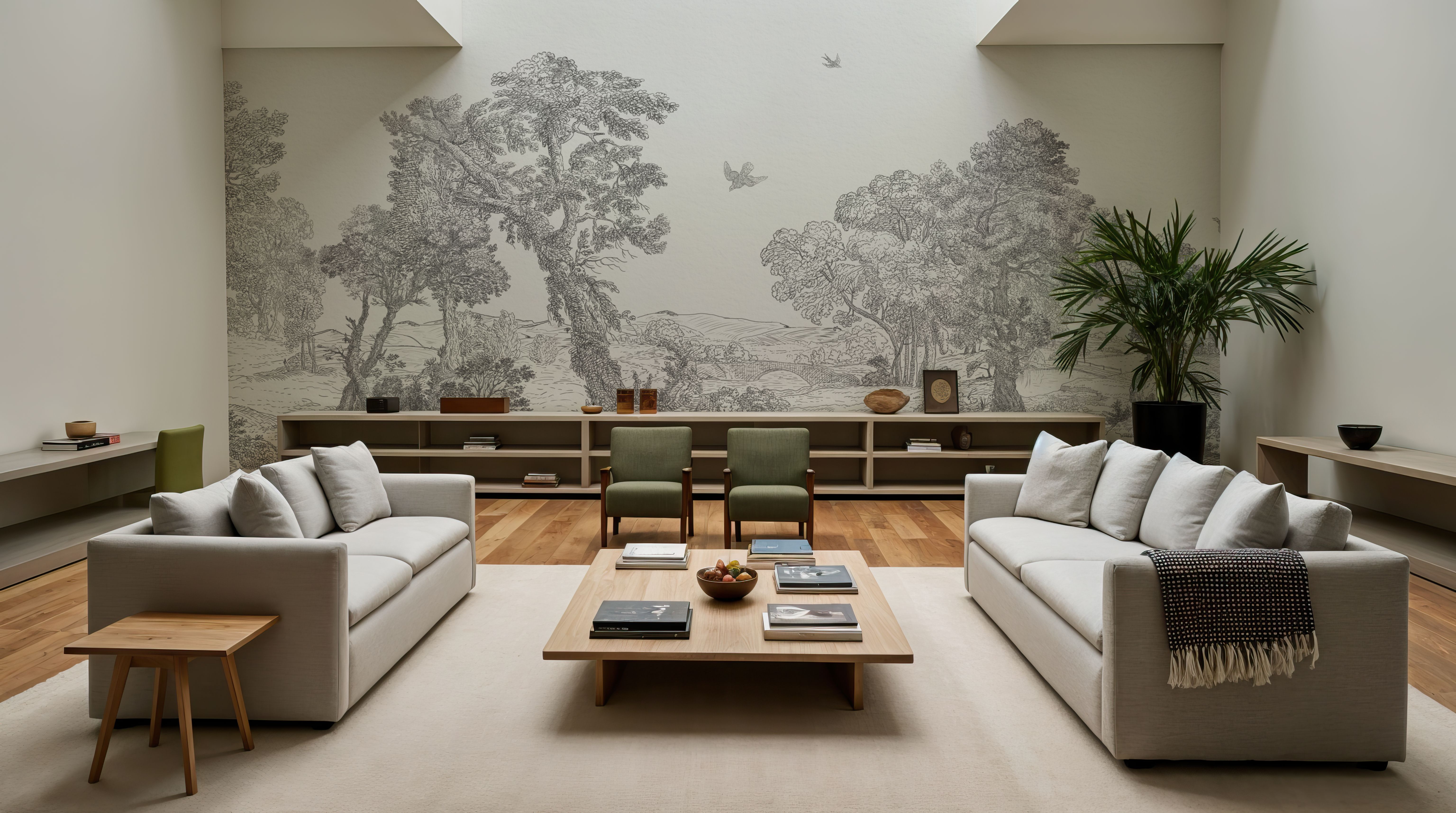 French Landscape, Soft Grey