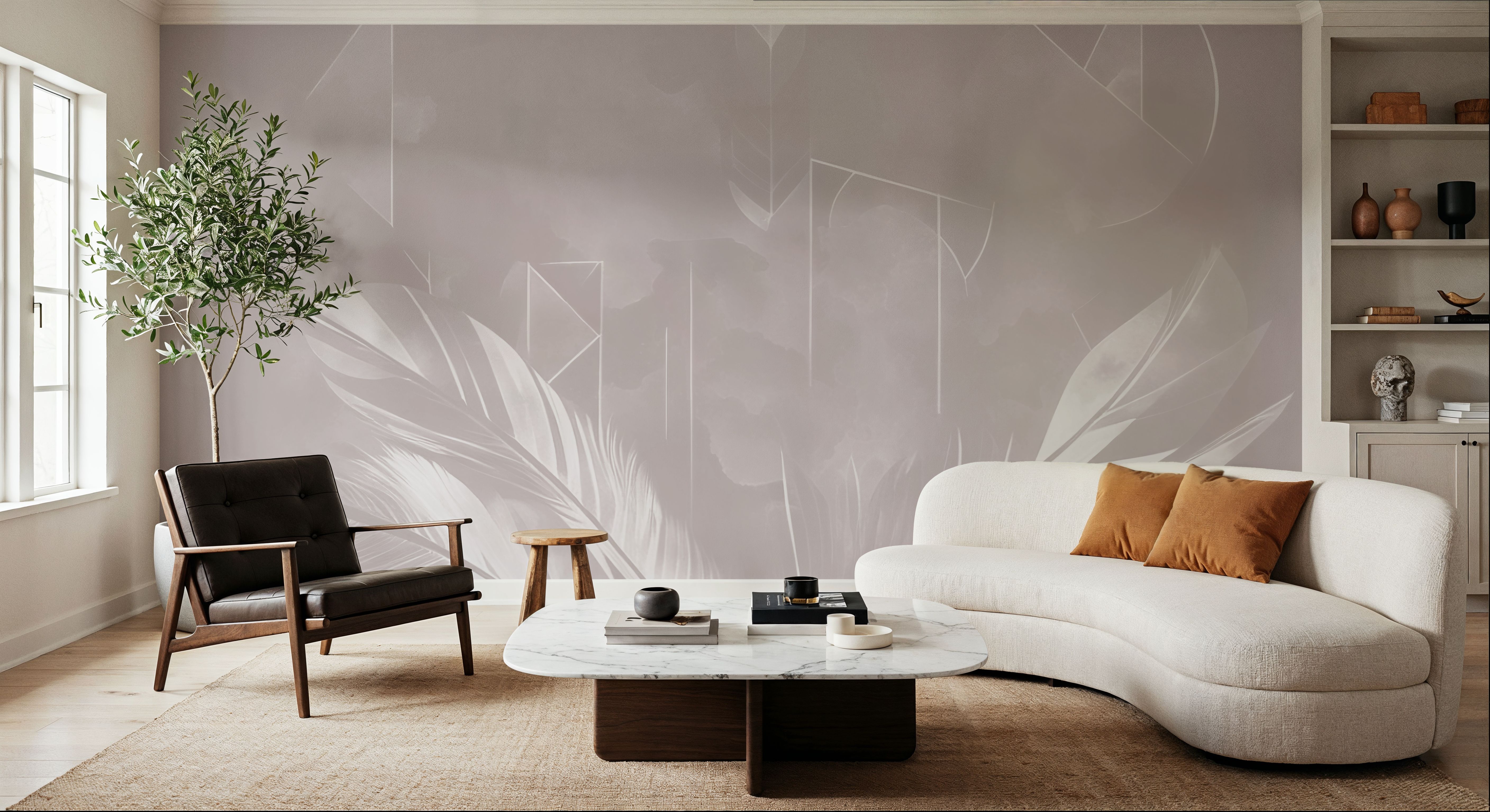 Solid Feather Geometry Warm
