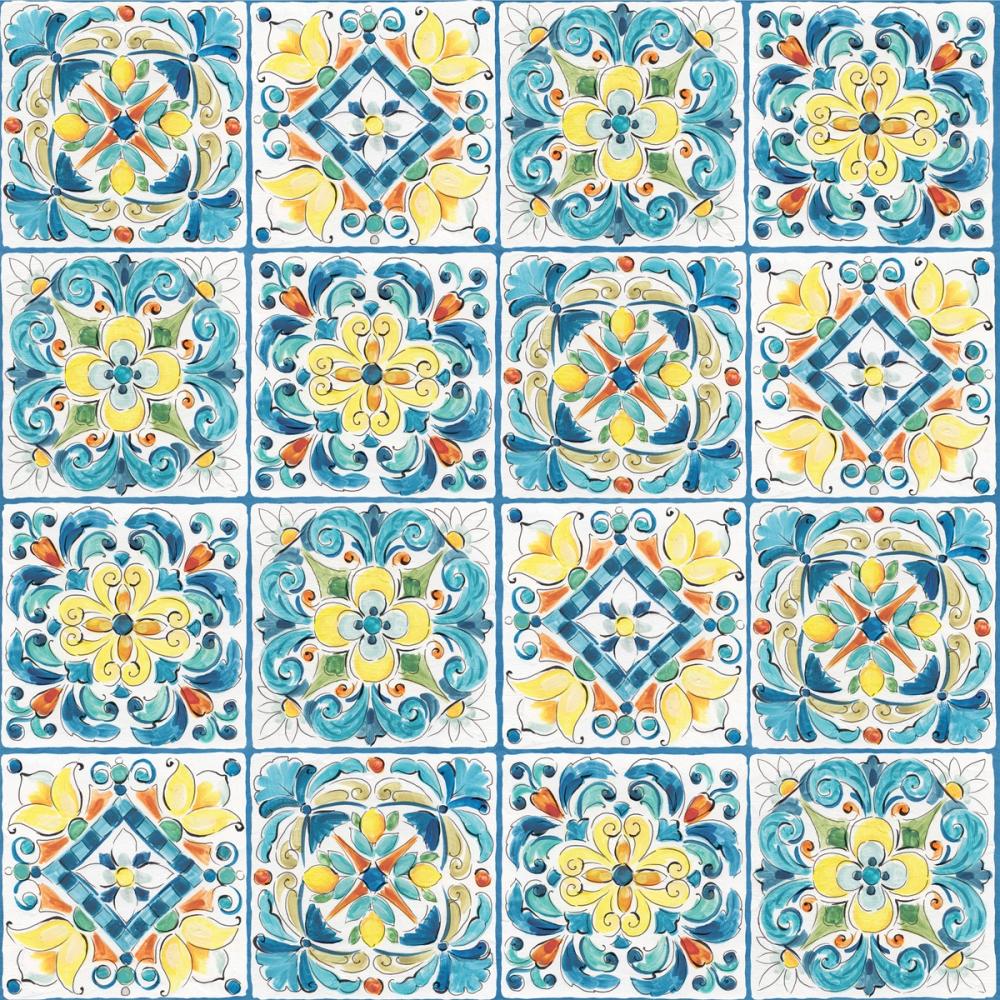 Maritime Tiles White and Blue