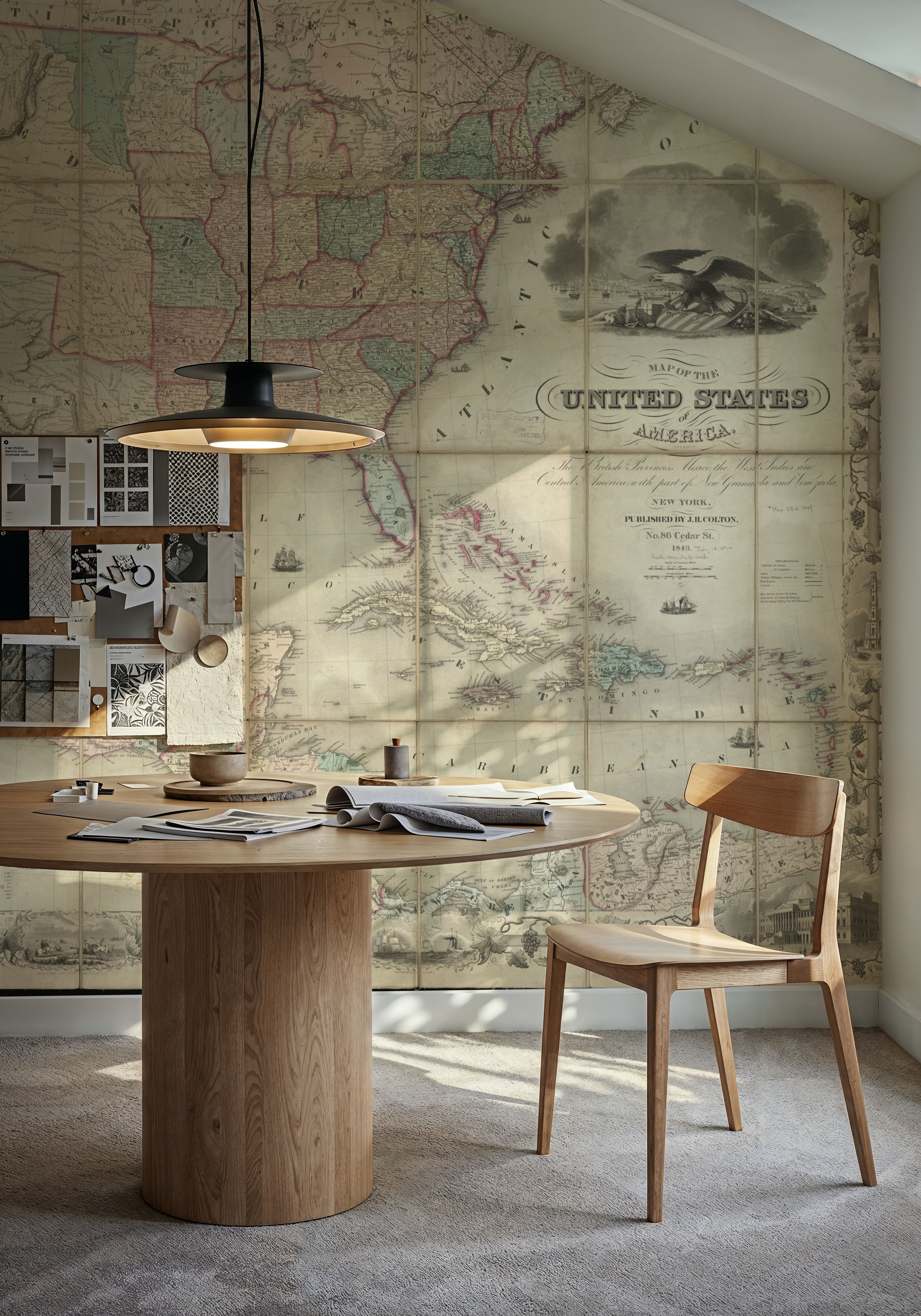 Colton's Unites States Map 1849