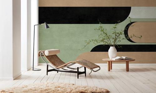 Modern Elements, Beige & Green