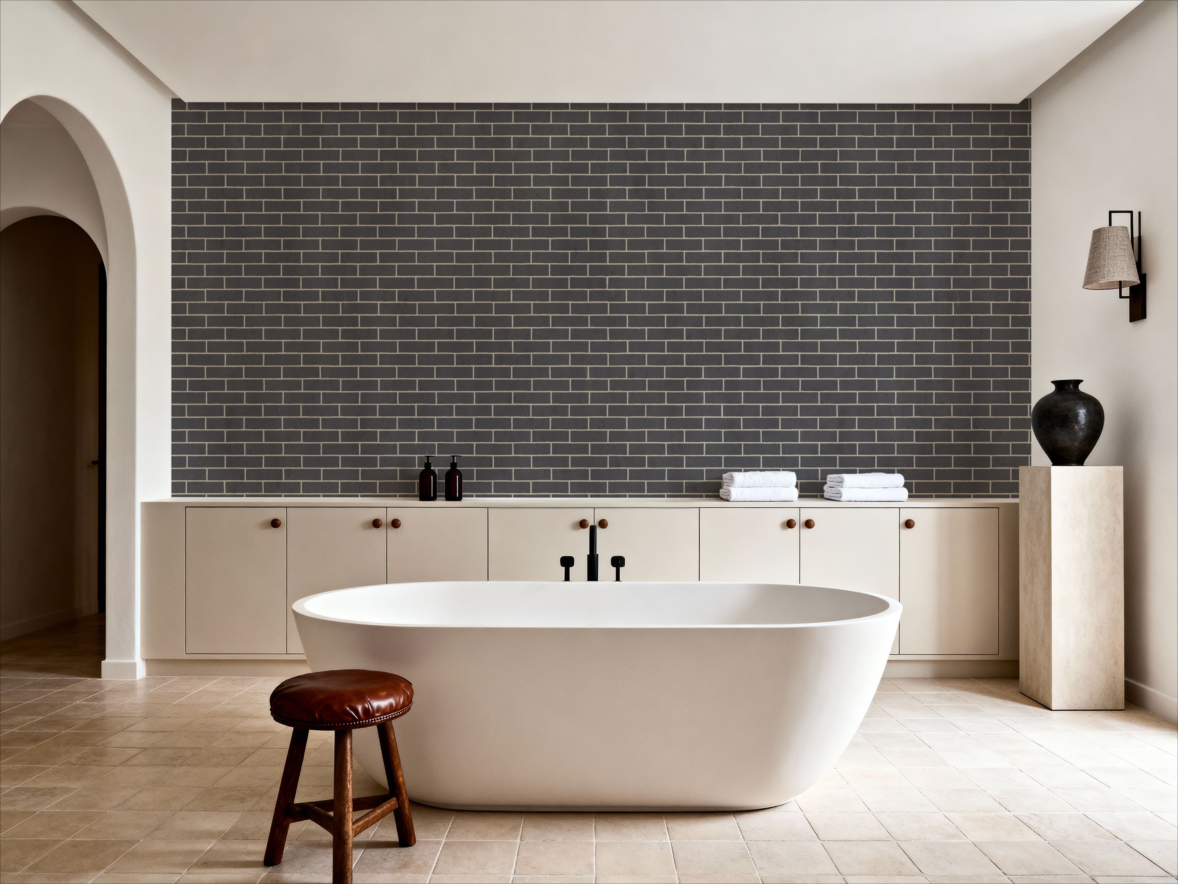 Grey Brick Wall