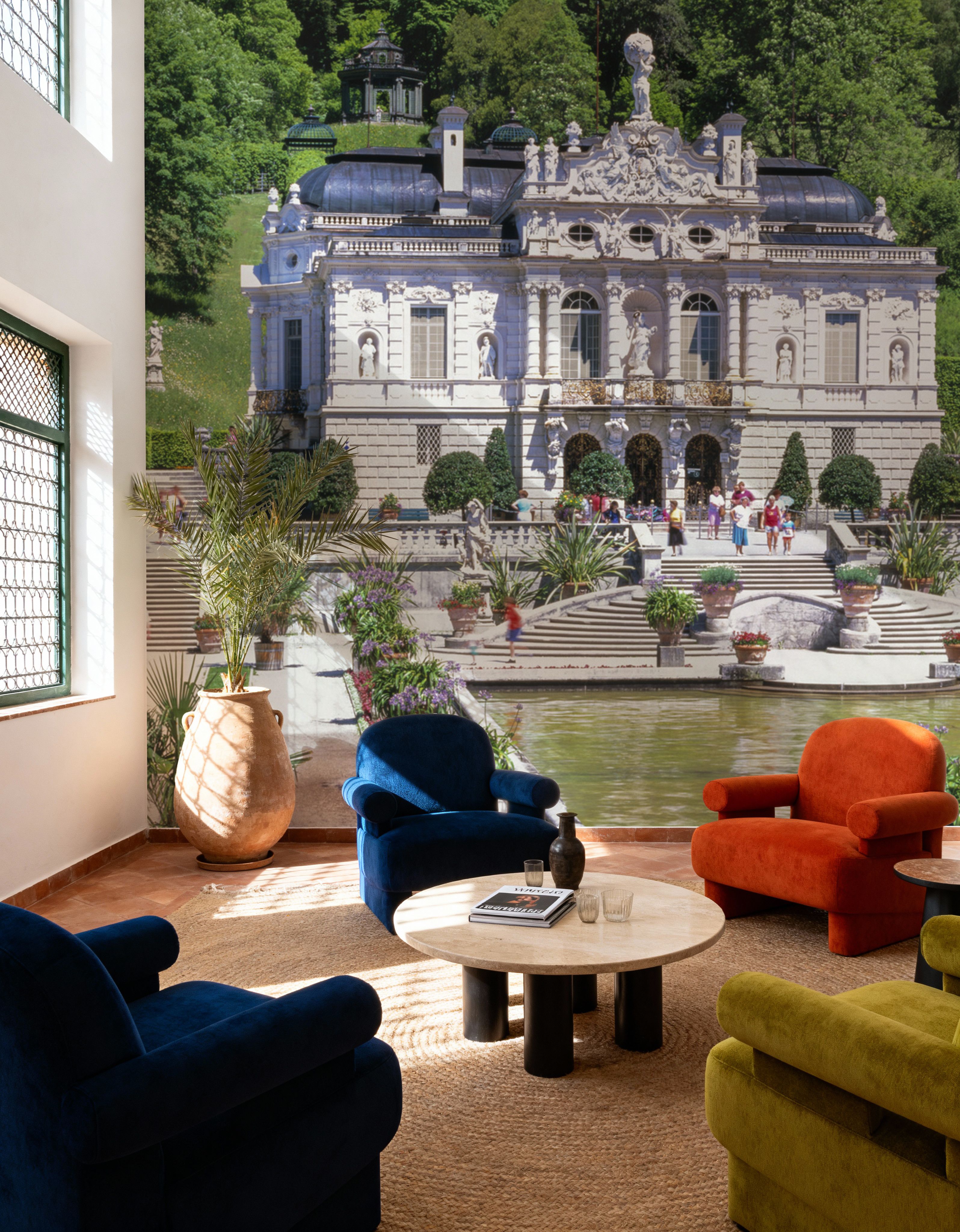 Fotomurale - Grand Versailles Estate - Architettura Viaggi e monumenti - Verde - Camera da letto - Wallism Italia - Incollare al muro o Autoadesivo