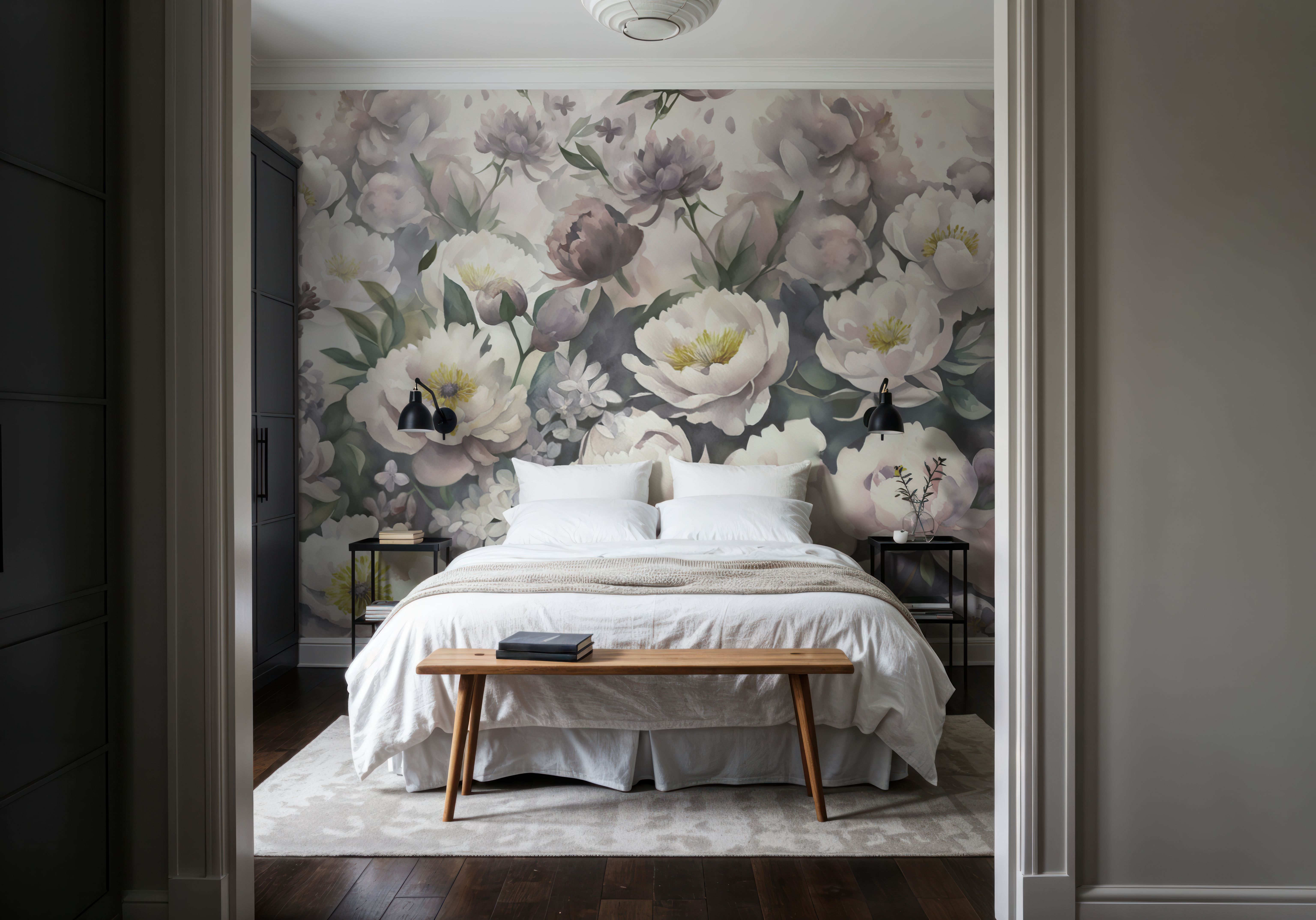 Watercolor Peonies Spring