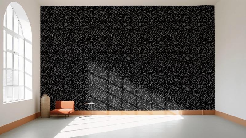 90's Confetti, Black wallpaper 100% PVC-free and non-toxic