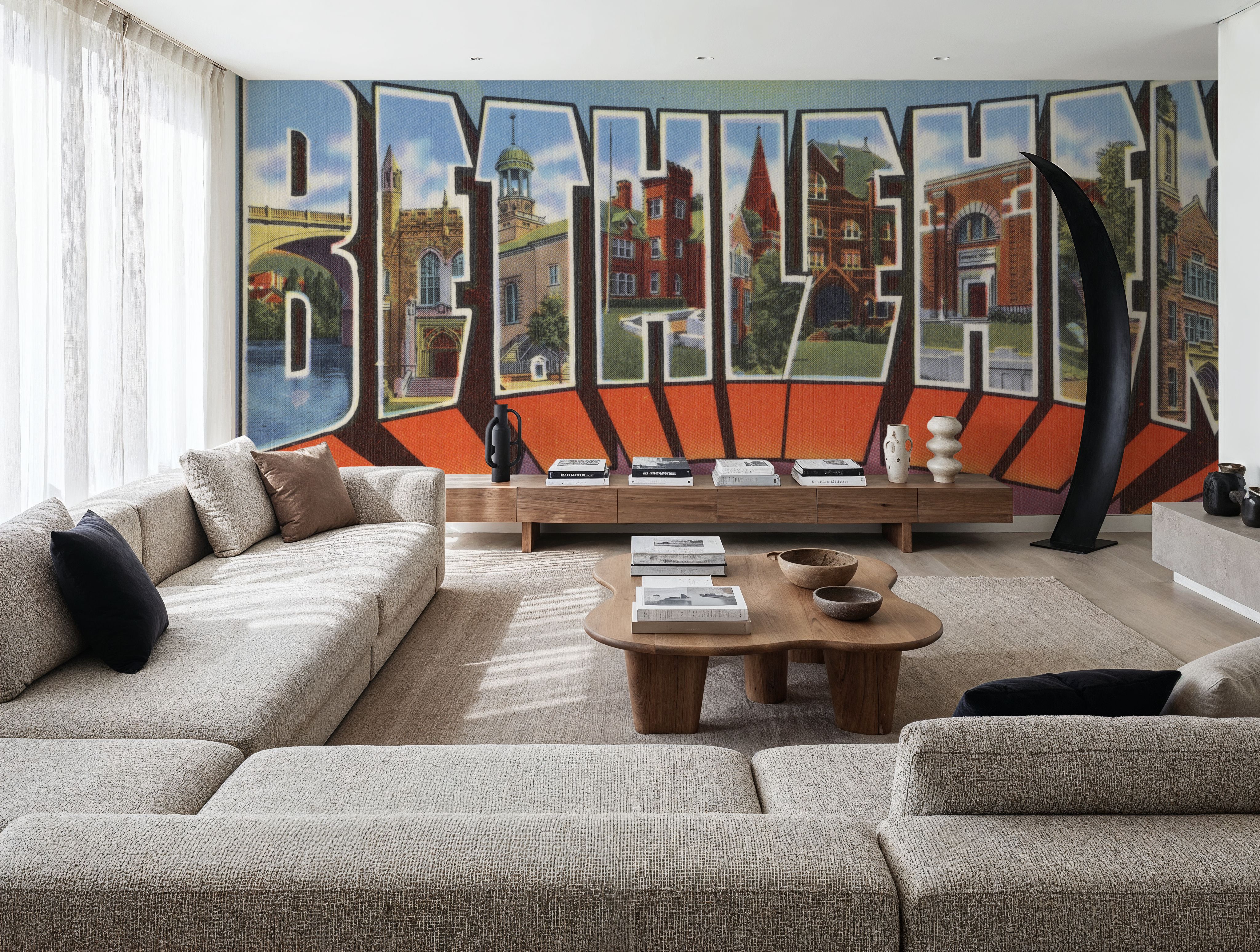 Greetings from Bethlehem - Screenprint Postcard