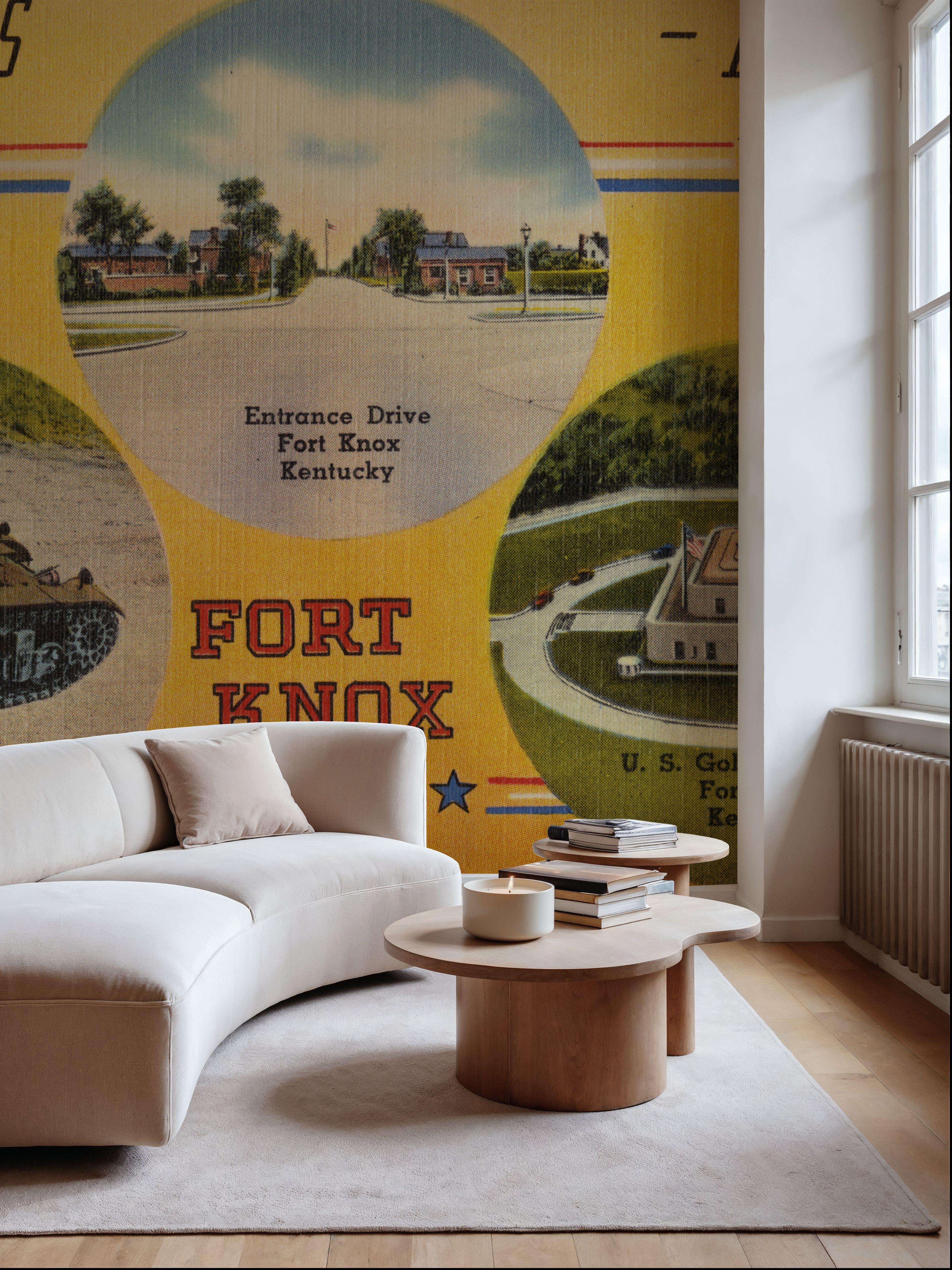 Greetings from Fort Knox - Screenprint Postcard