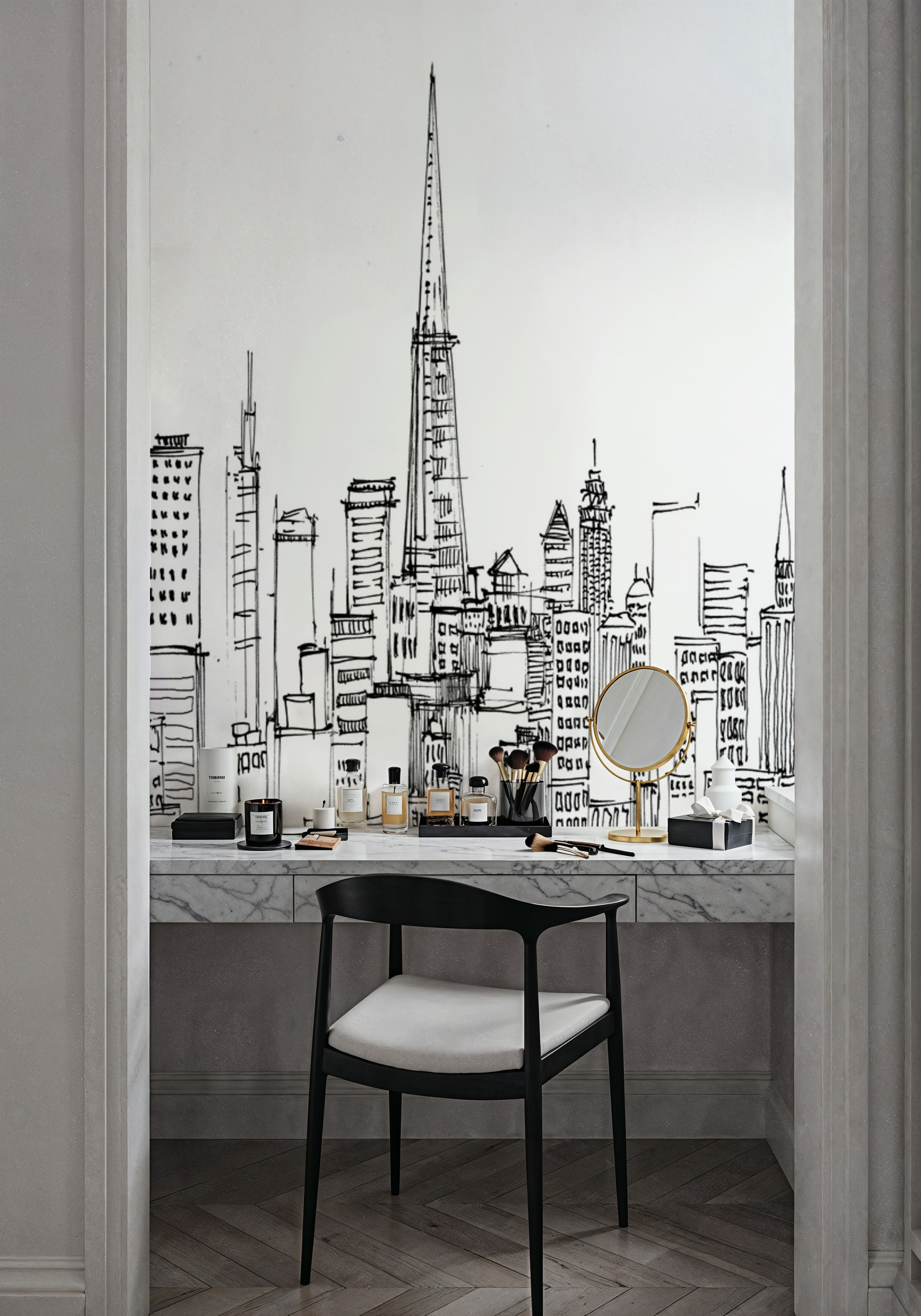 Draw San Francisco Skyline