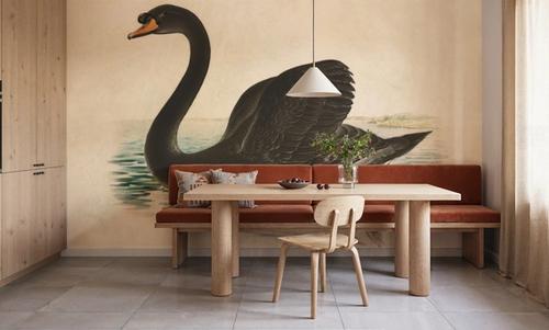 Antique Black Swan