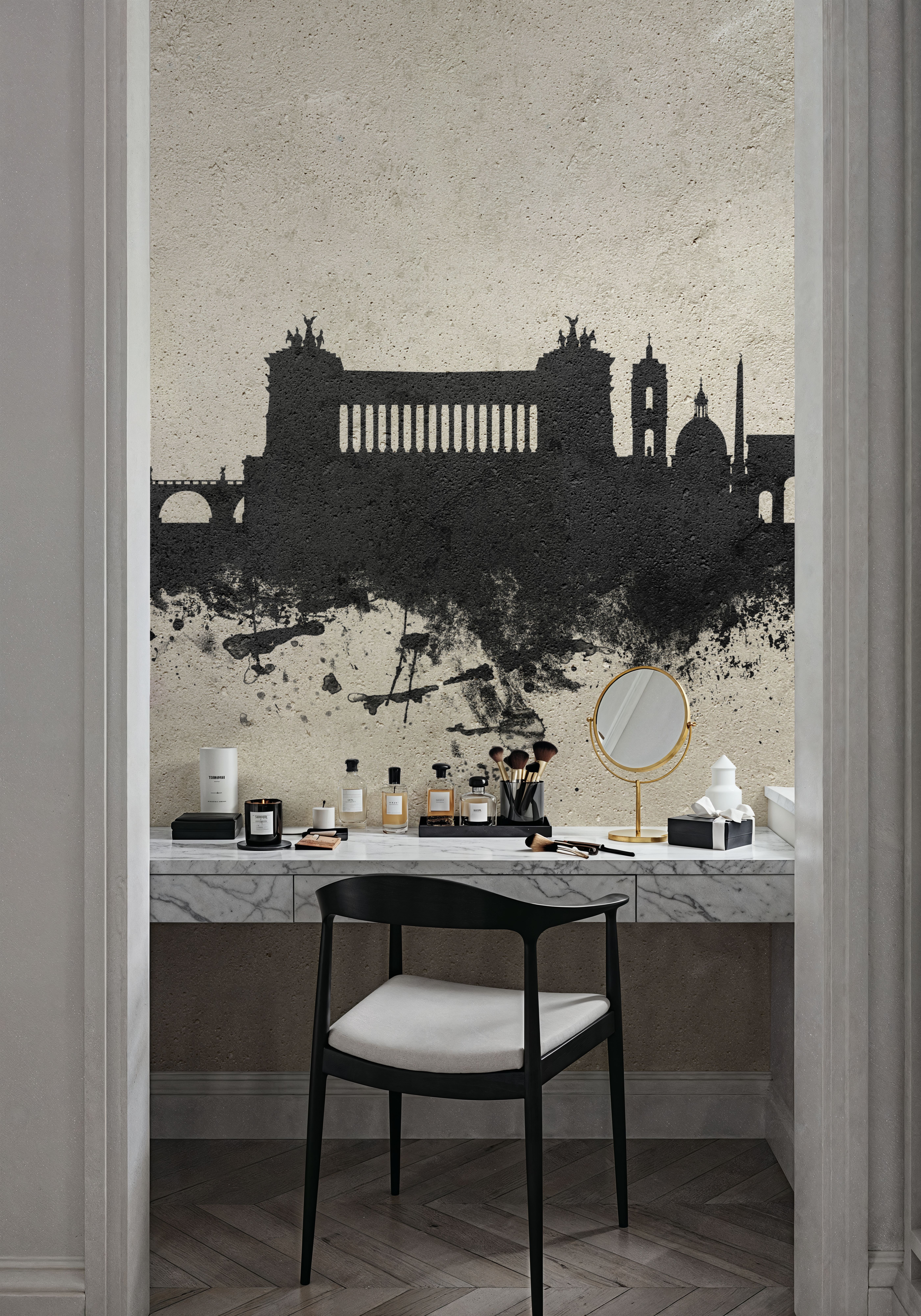 Rome Italy Skyline Concrete