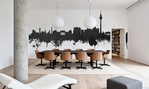 Berlin Skyline Black & White