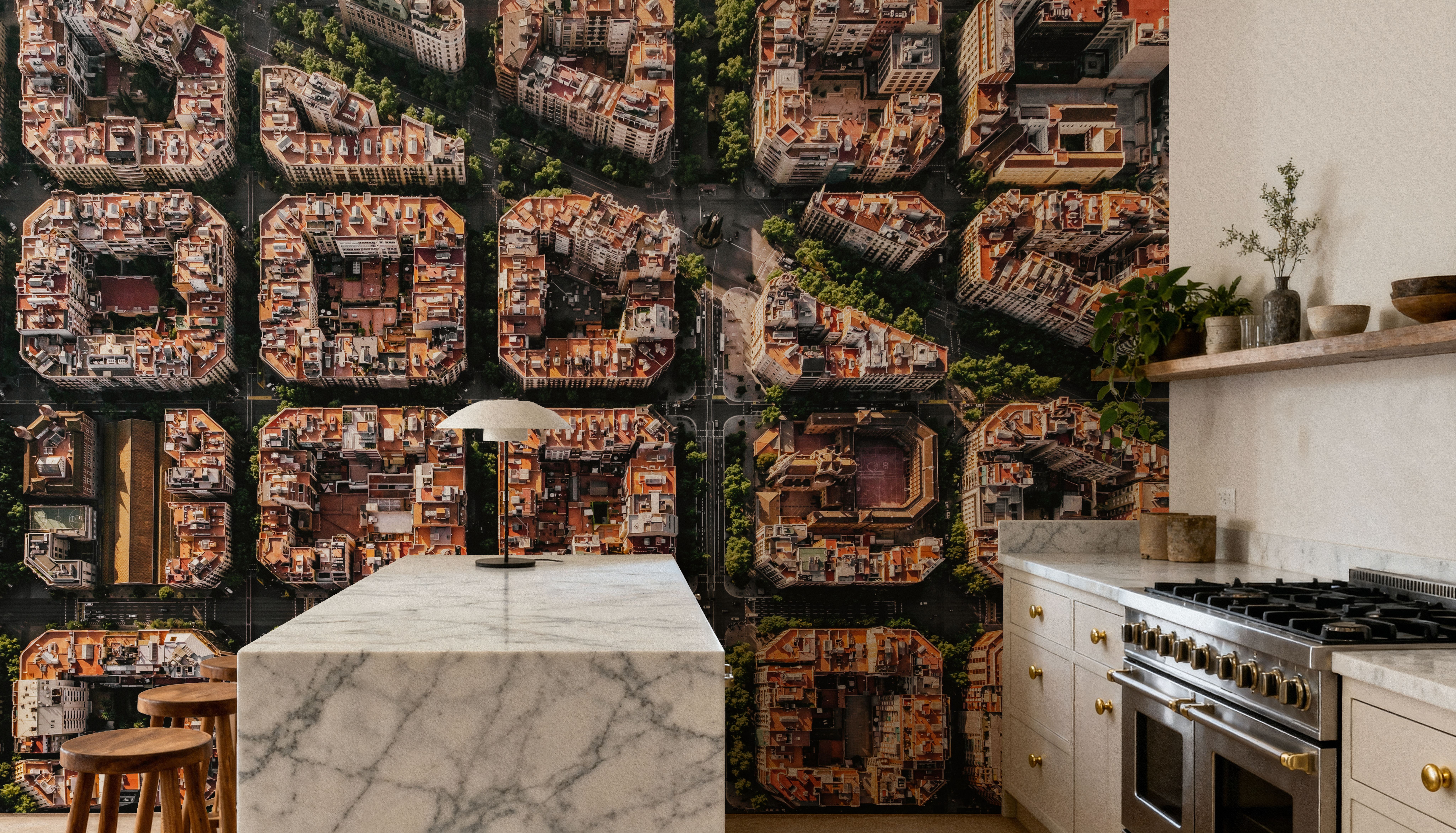 Barcelona Blocks, Wallpaper