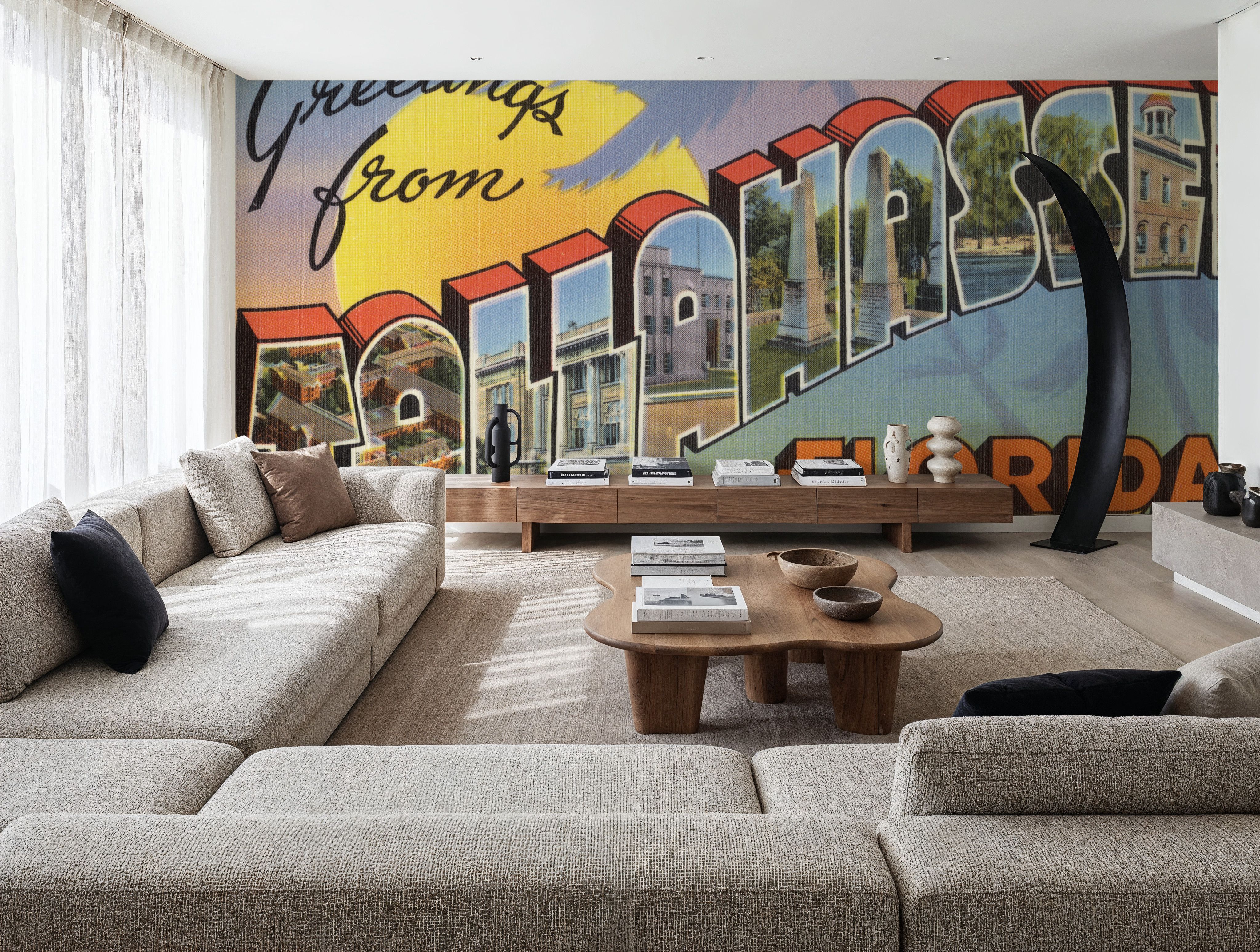 Greetings from Tallahassee - Screenprint Postcard