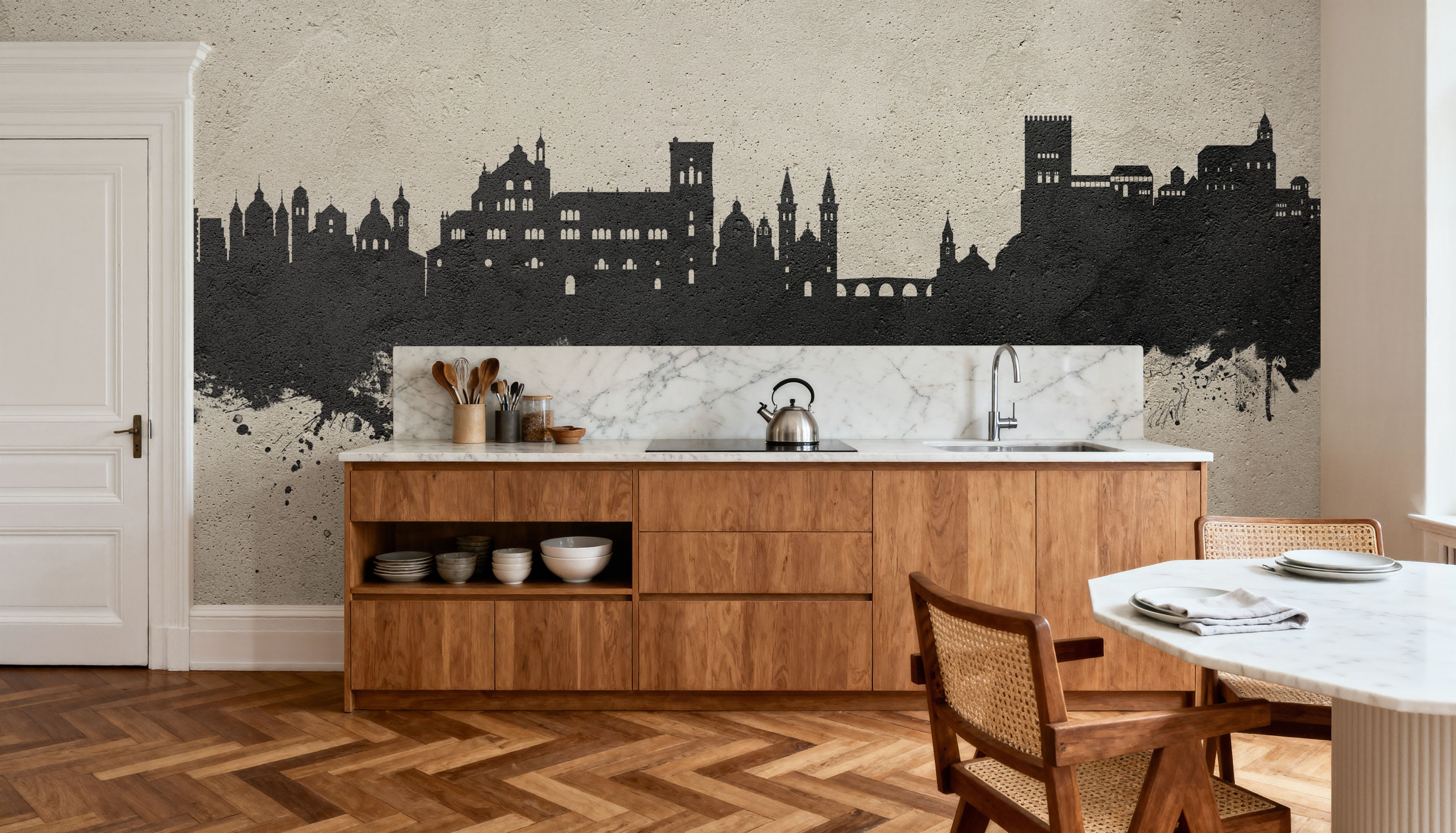 Granada Spain Skyline Concrete, Wallpaper
