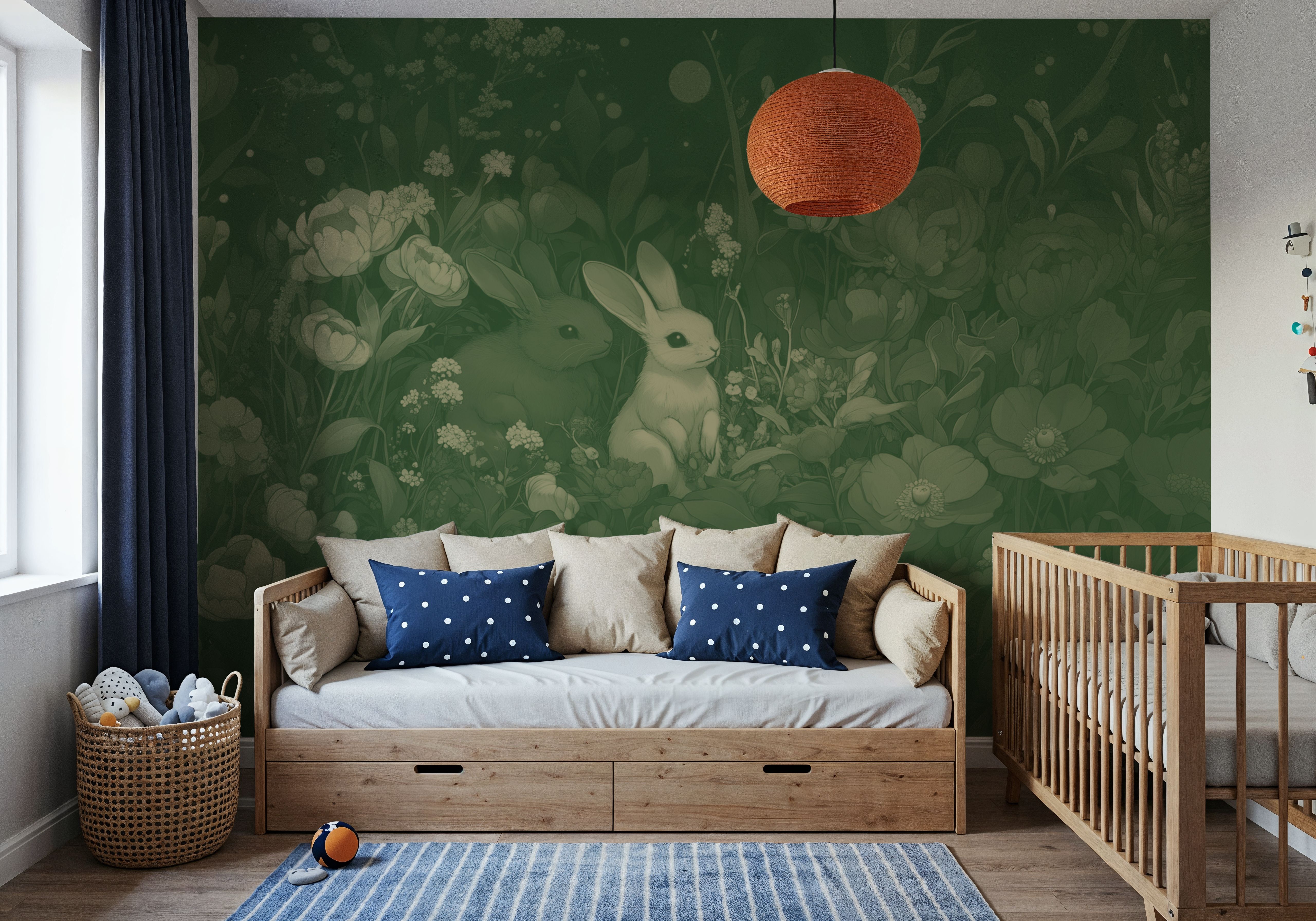 Rabbits Green, Tapeten