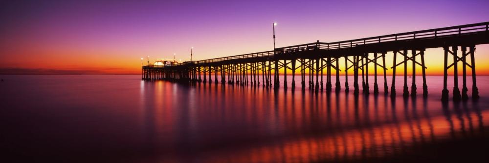Illuminated Twilight Pier