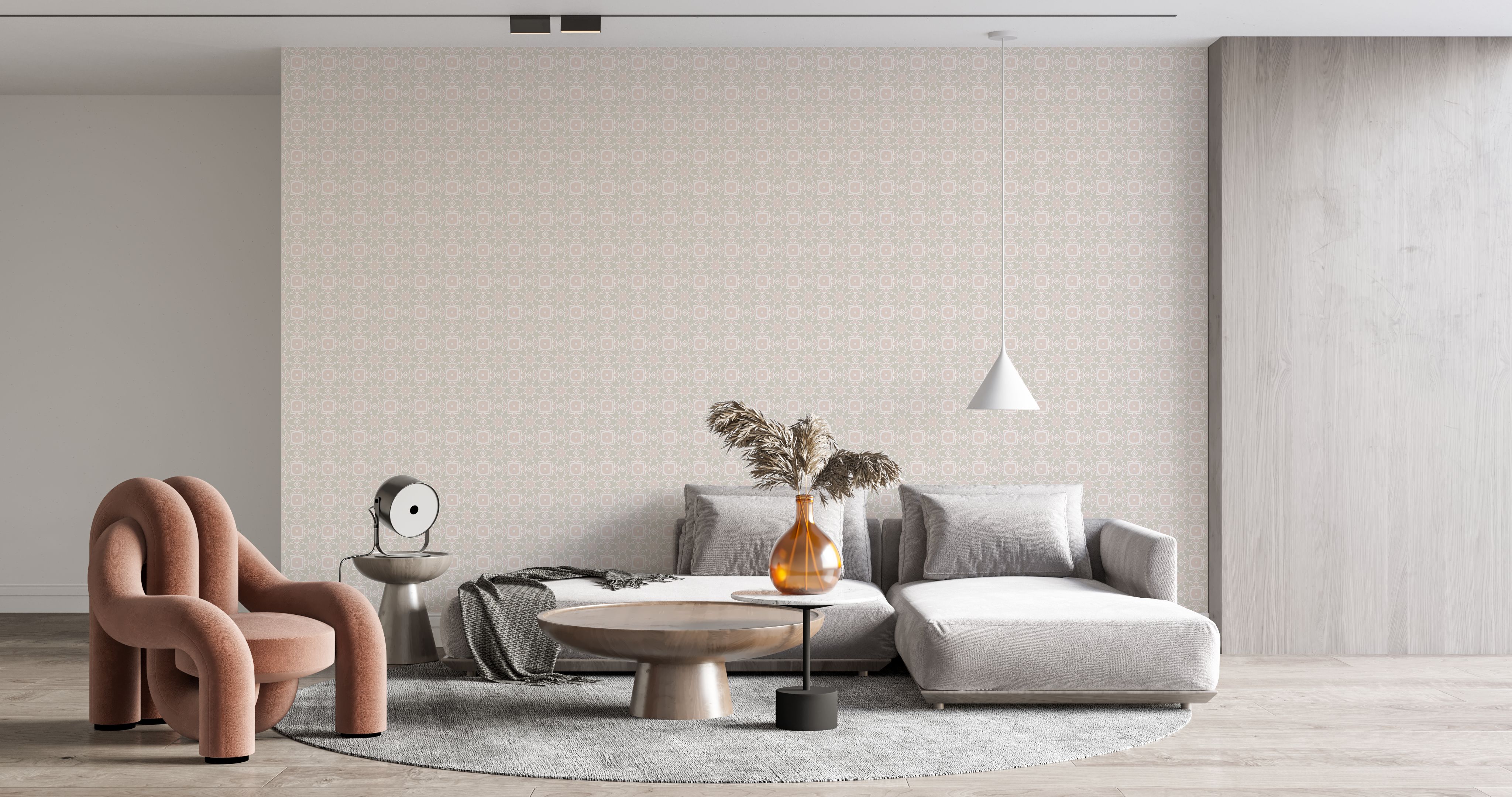Zelij Tulips premium wallpaper | Wallism | A creative revolution for walls