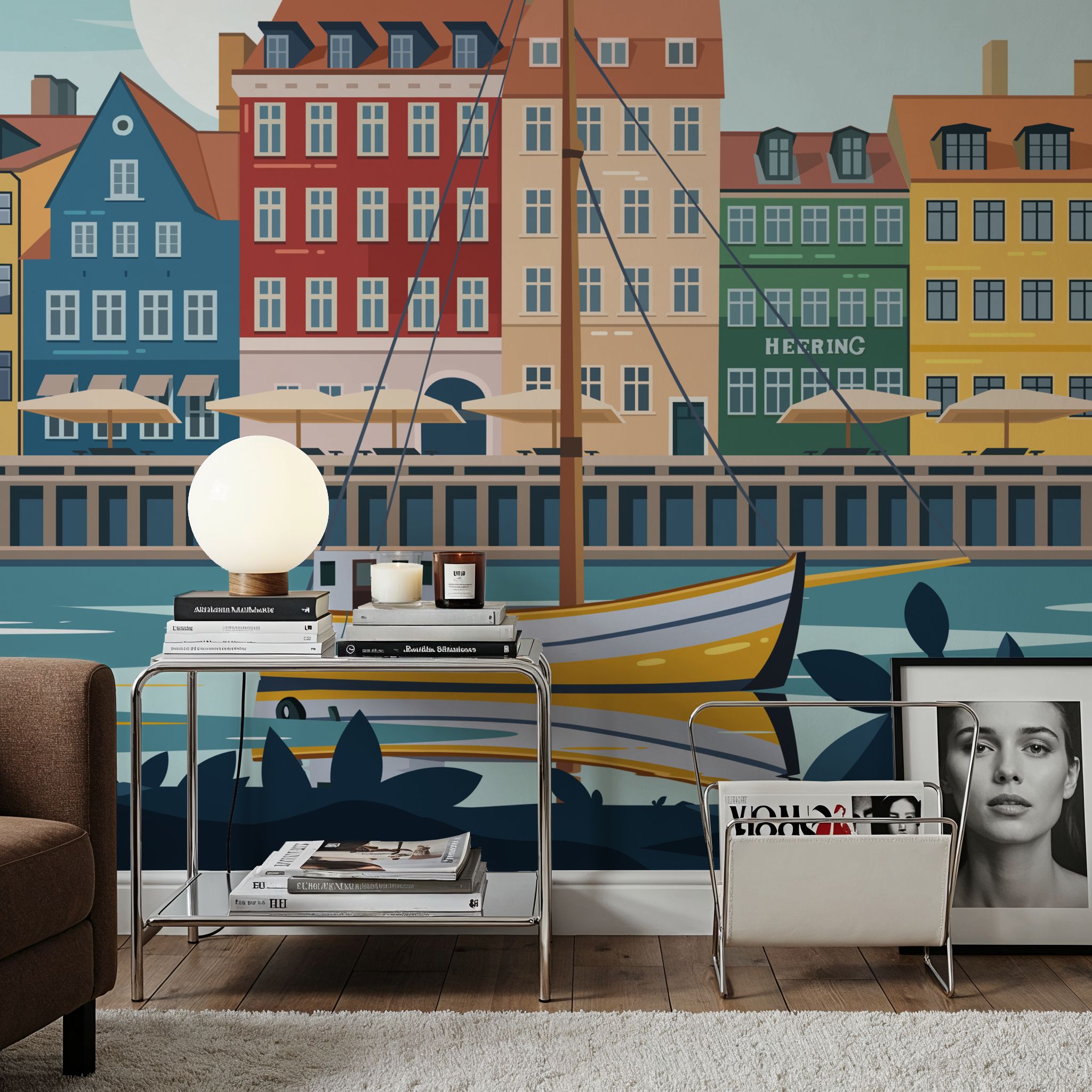 Fotomural - Travel Copenhagen - Arquitectura - Oficinas - Wallism España - Pegar en la pared o Autoadhesivo