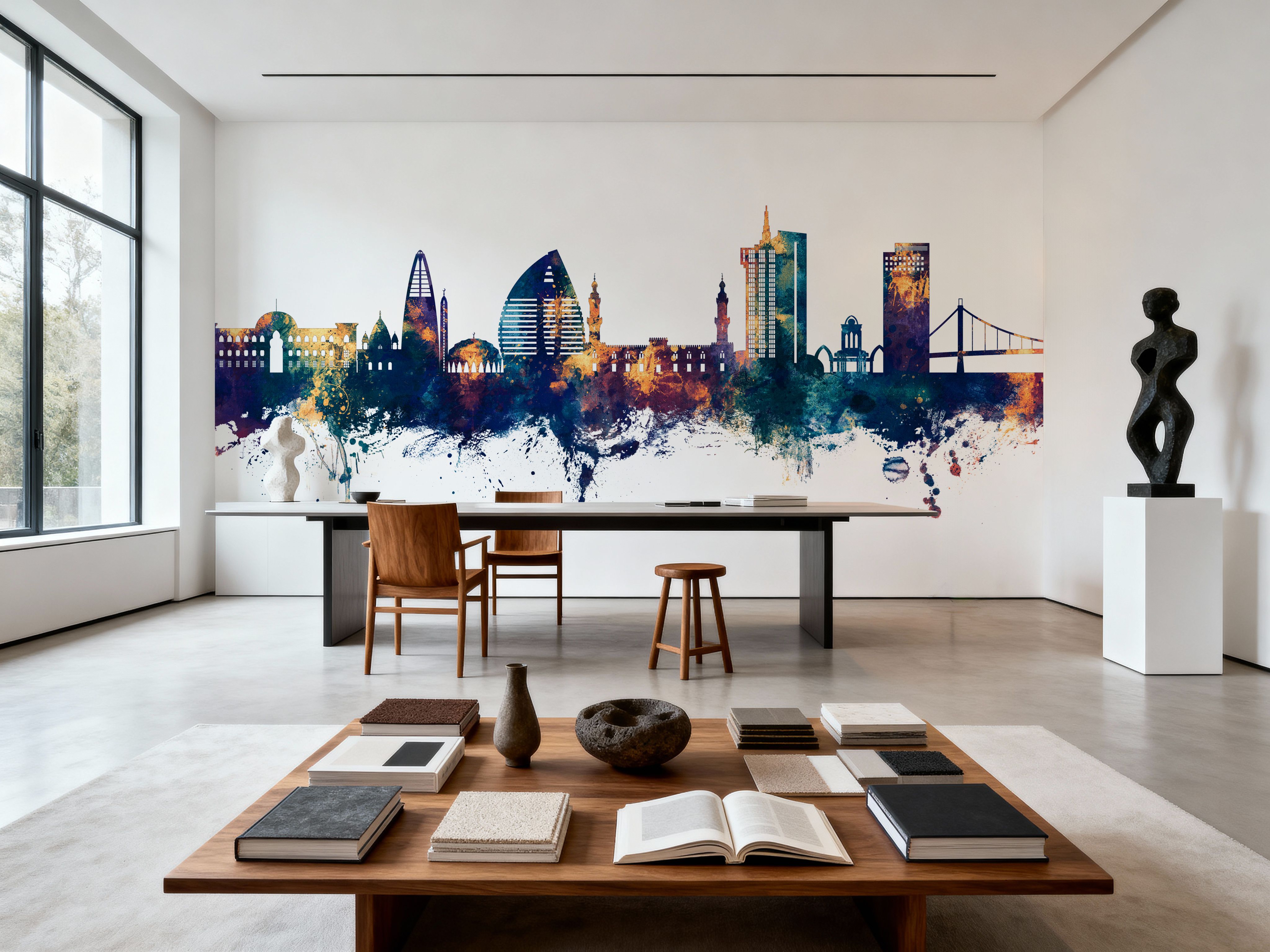 Khartoum Sudan Skyline Blue & Bronze