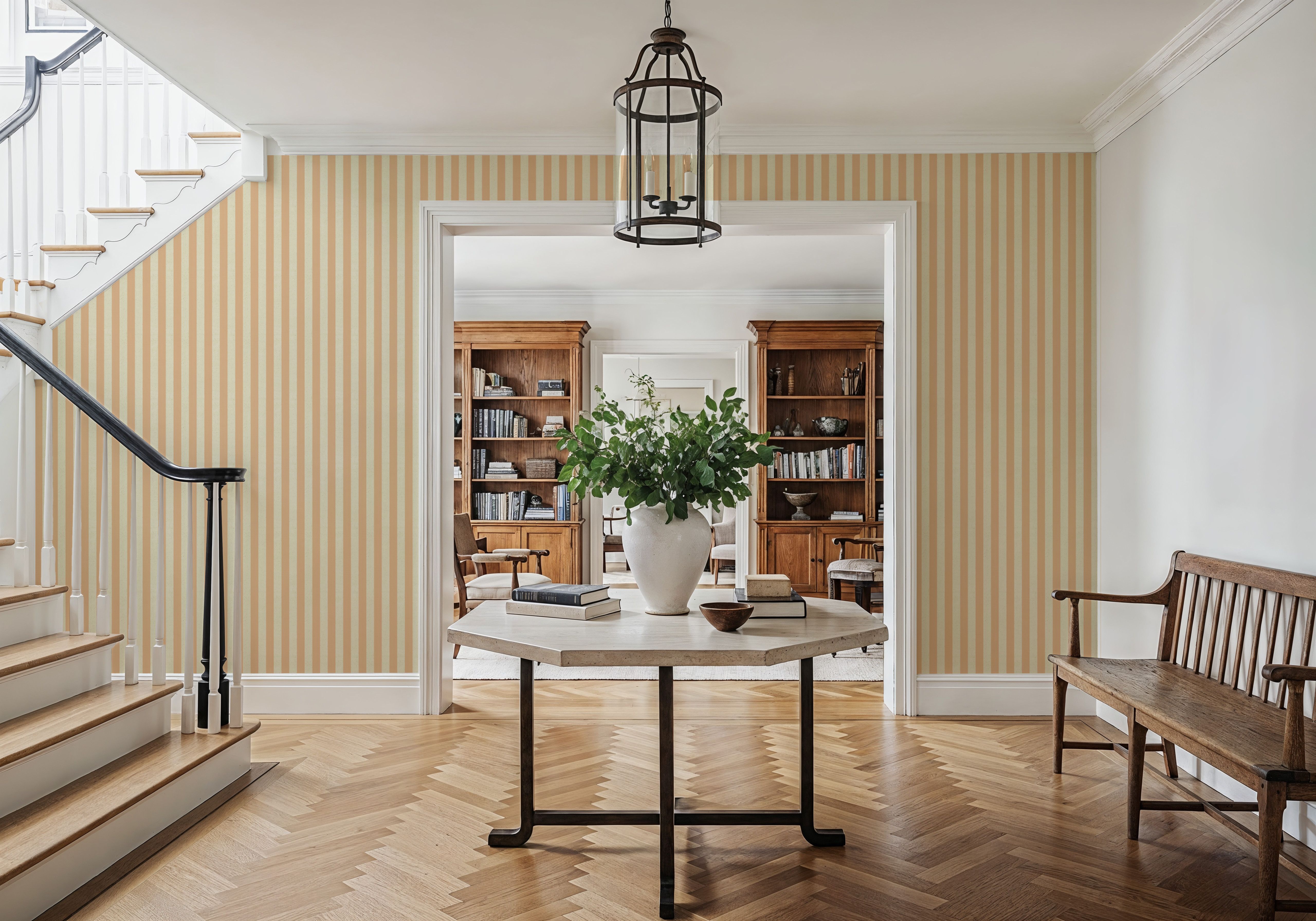 Ticking Awning Stripes, Peach