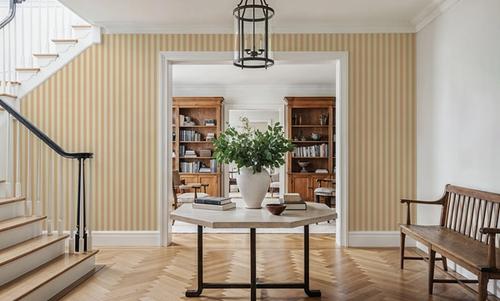 Ticking Awning Stripes, Peach