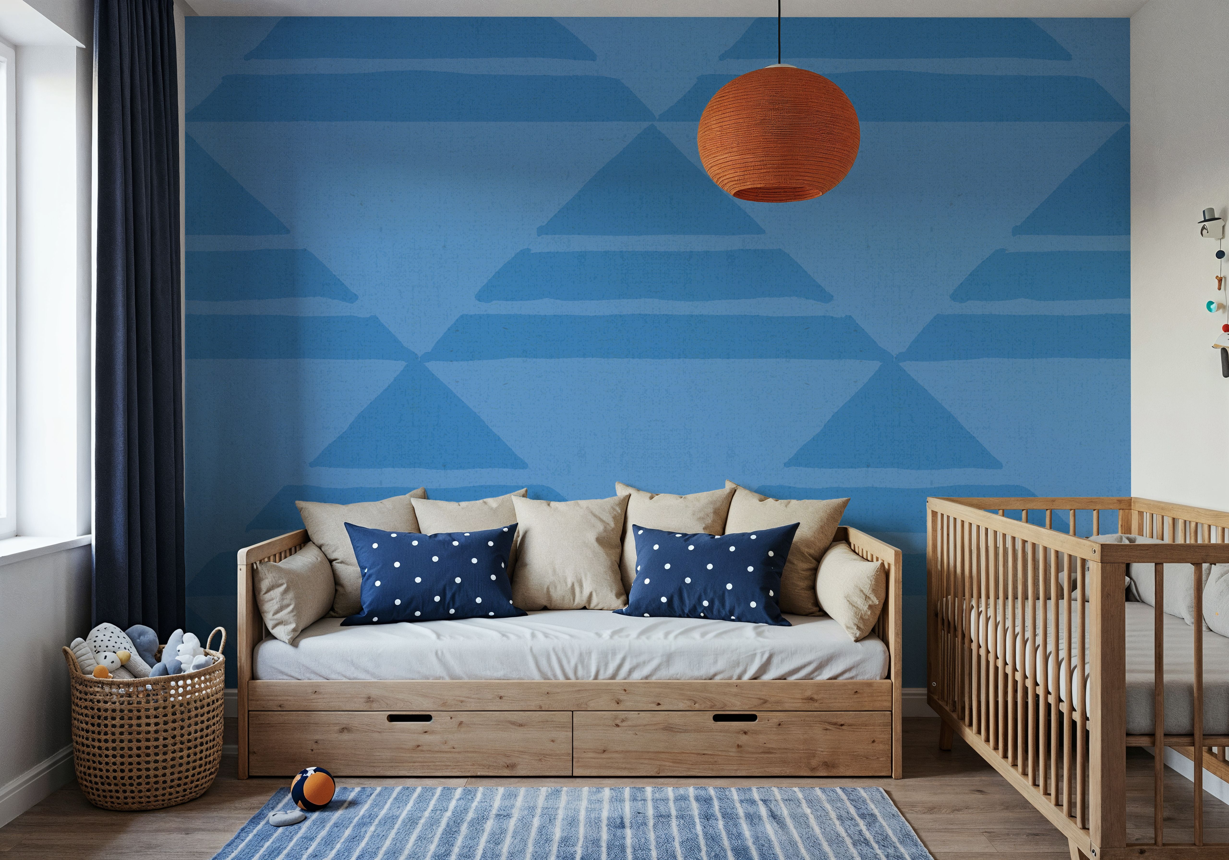 Seafood Ocean Light Blue, Wallpaper