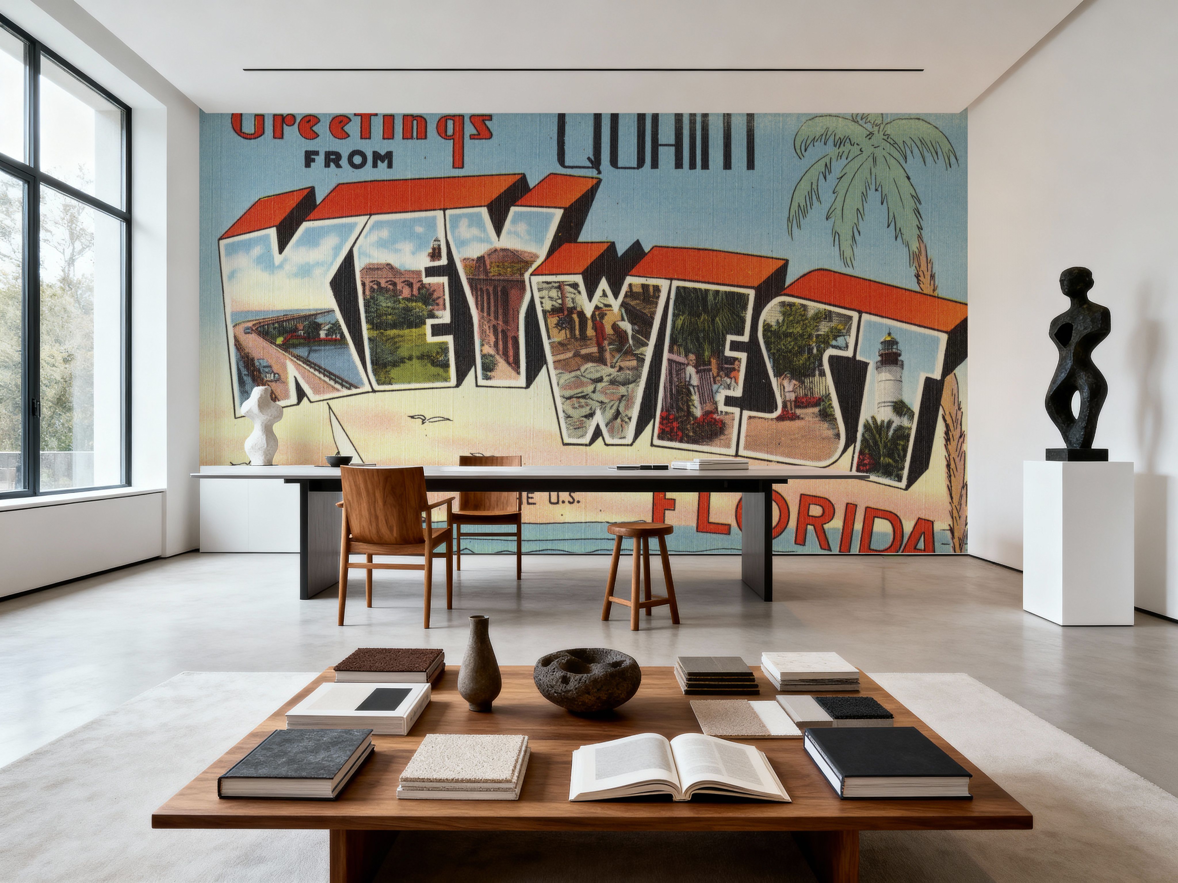 Greetings from Key West - Screenprint Postcard