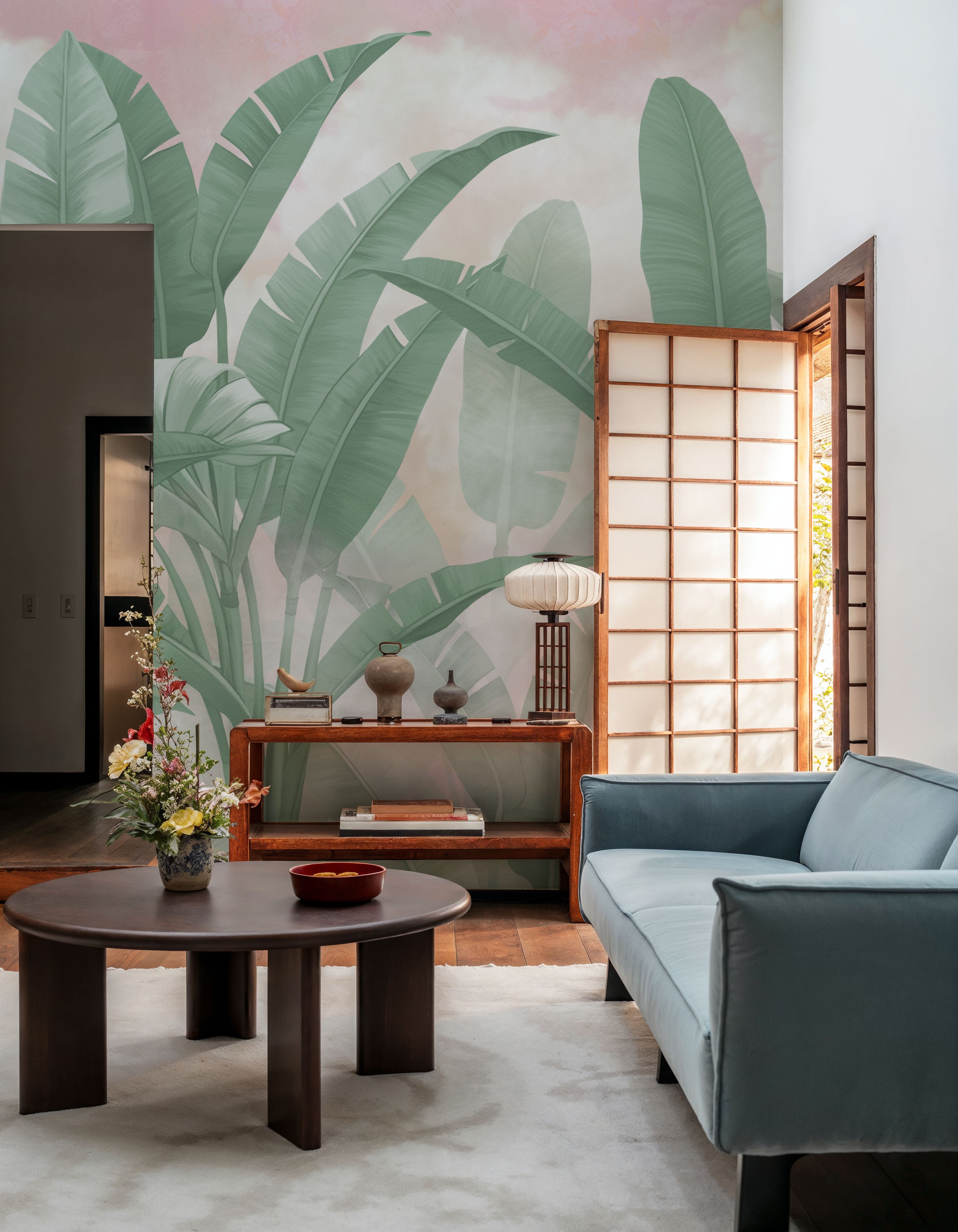 Banana Palms, Sunset