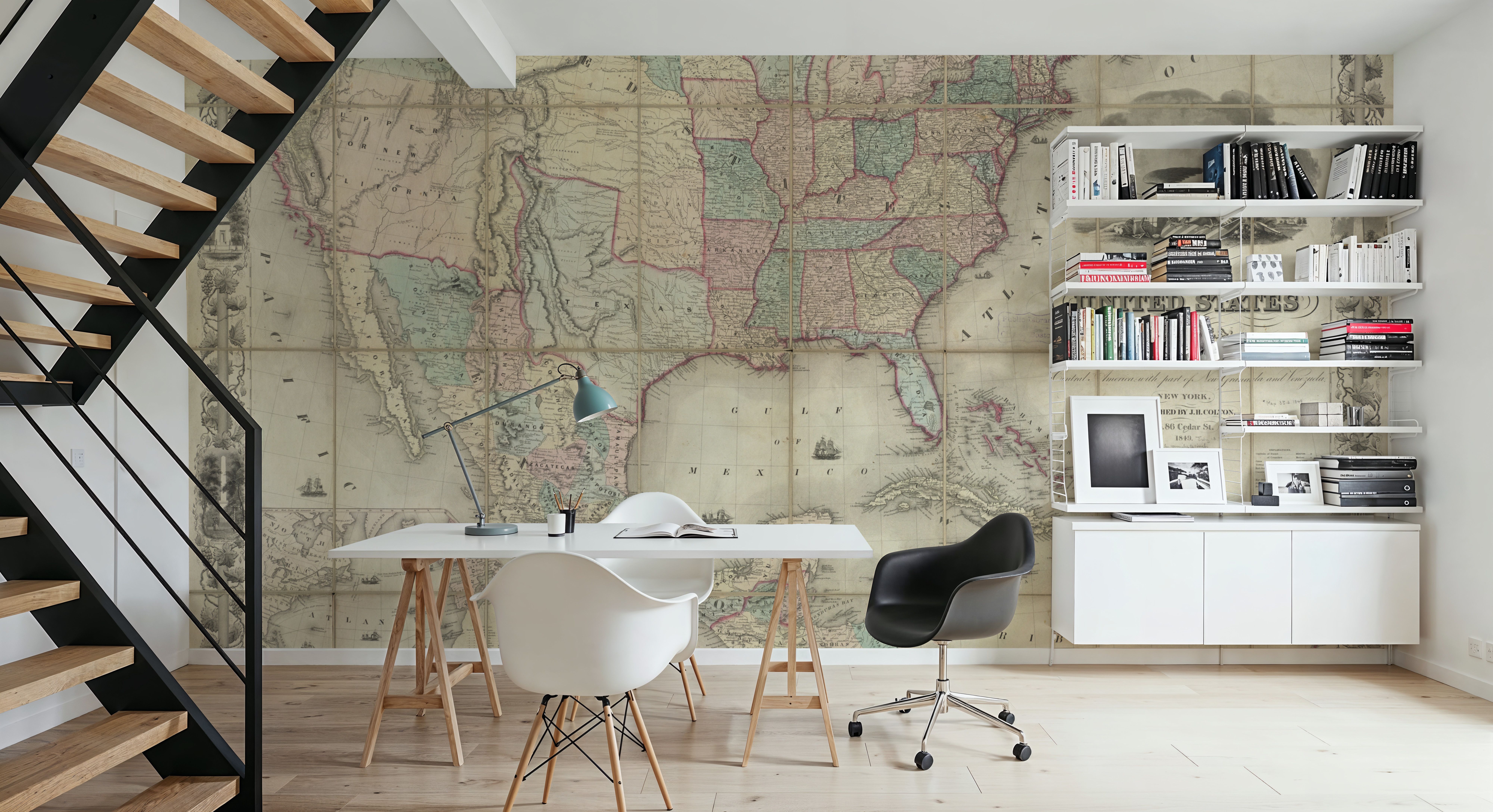 Colton's Unites States Map 1849, Wallpaper