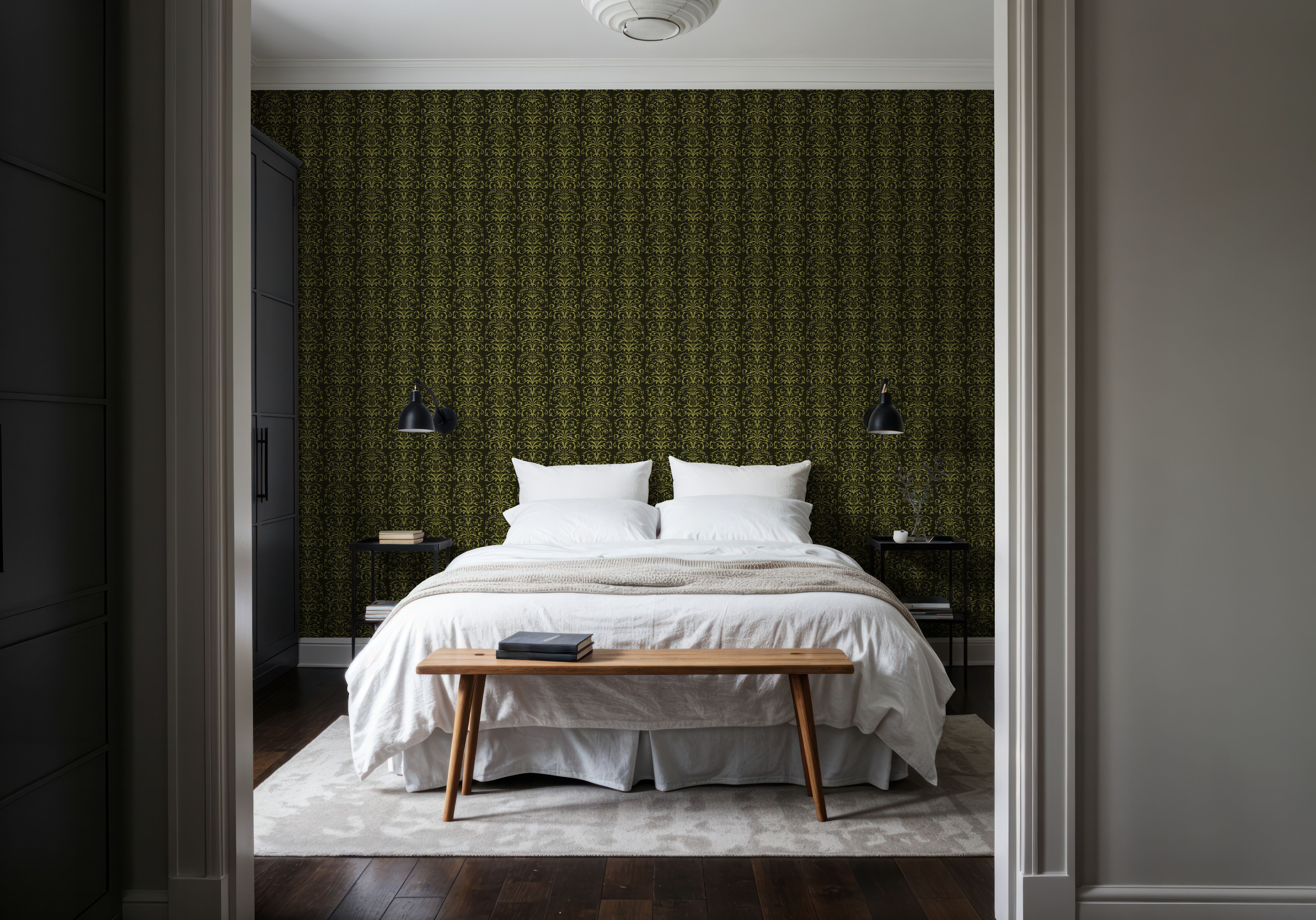 Ornate Stripes, Chartreuse
