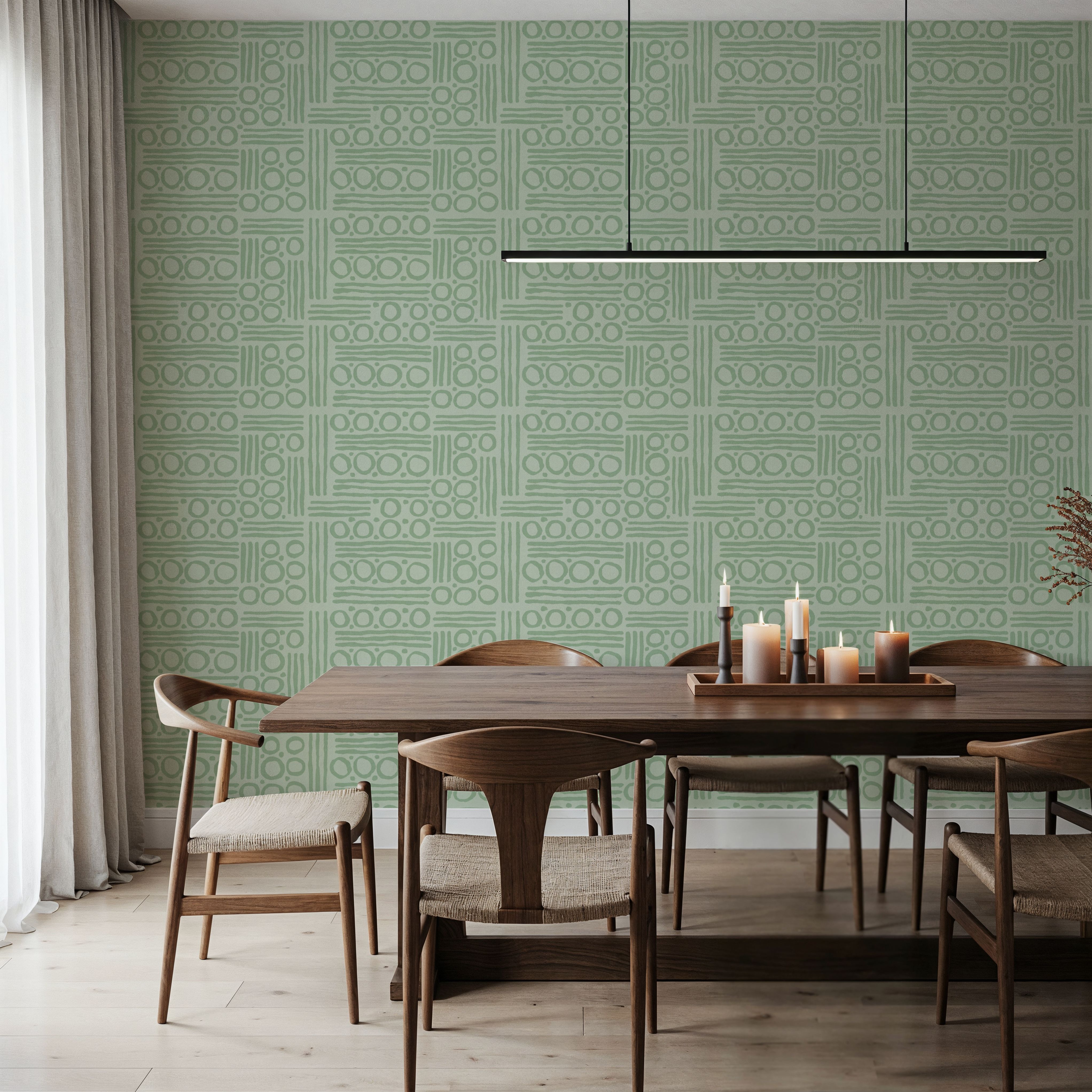 Paradise Towering Green, Wallpaper