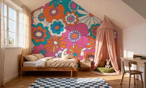 70's Avant Garden, Bright Pink