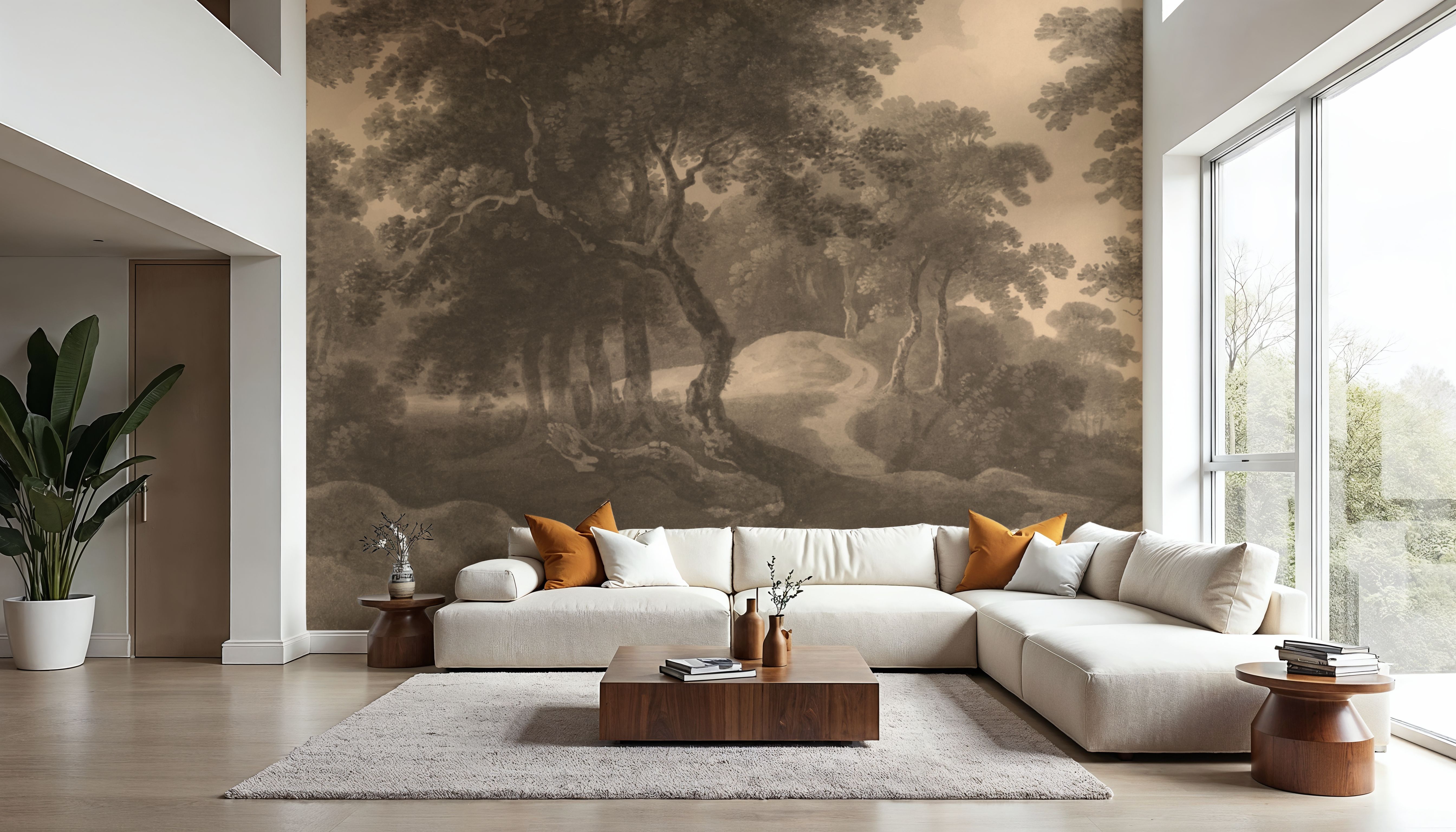 Woodland Brook, Sepia