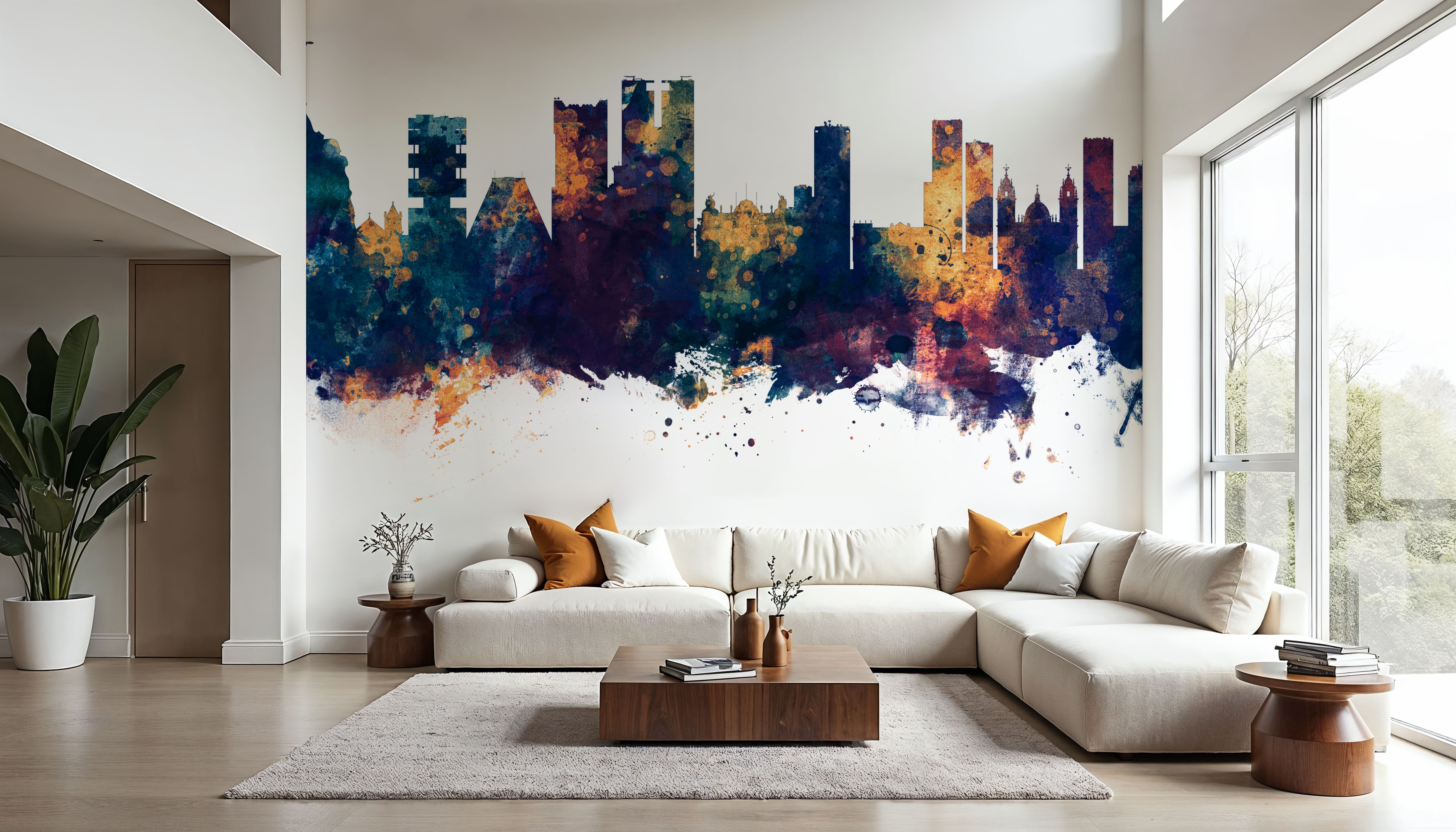Rio de Janeiro Brazil Skyline Blue & Bronze