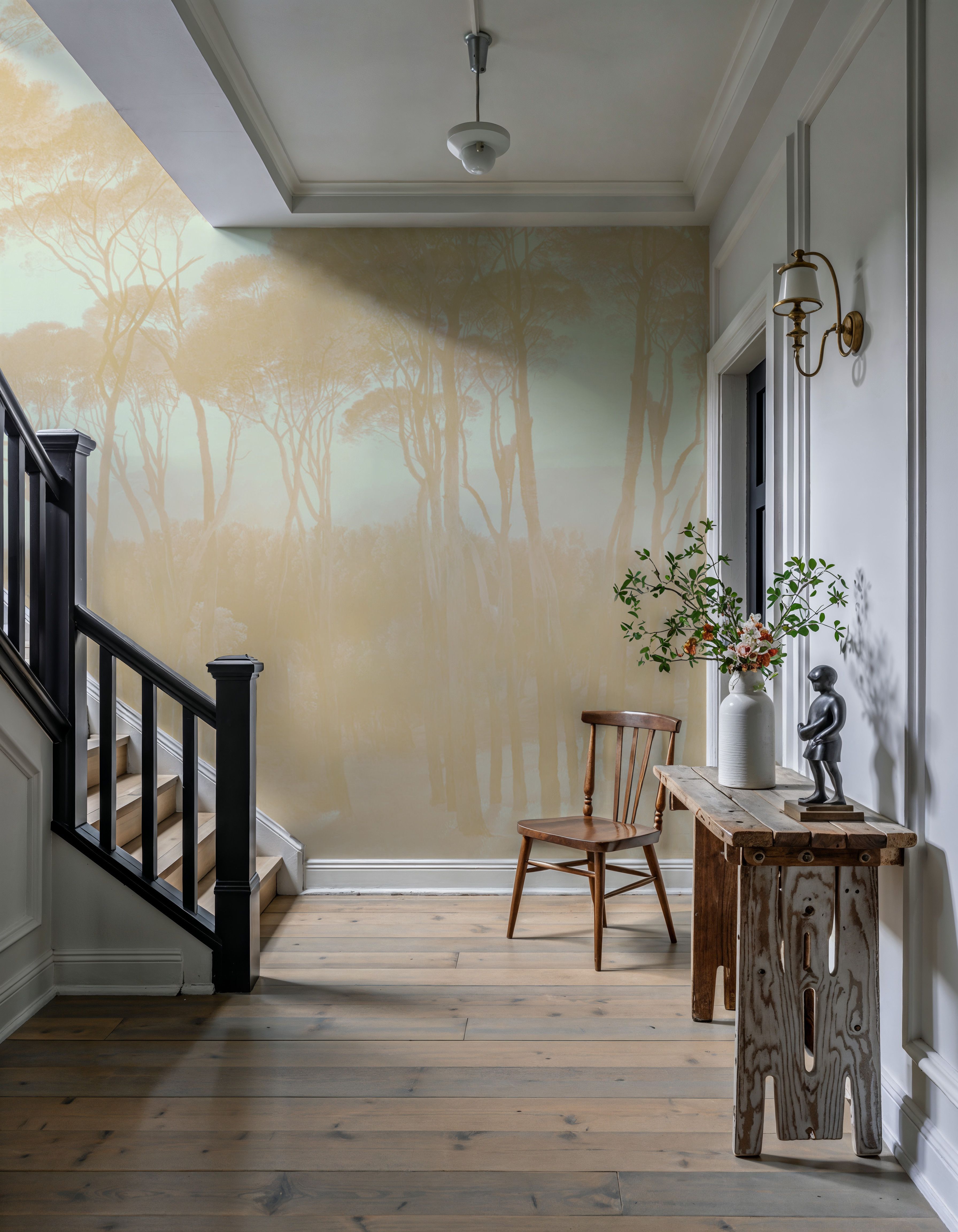 Mediterranean Pine Landscape, Apricot