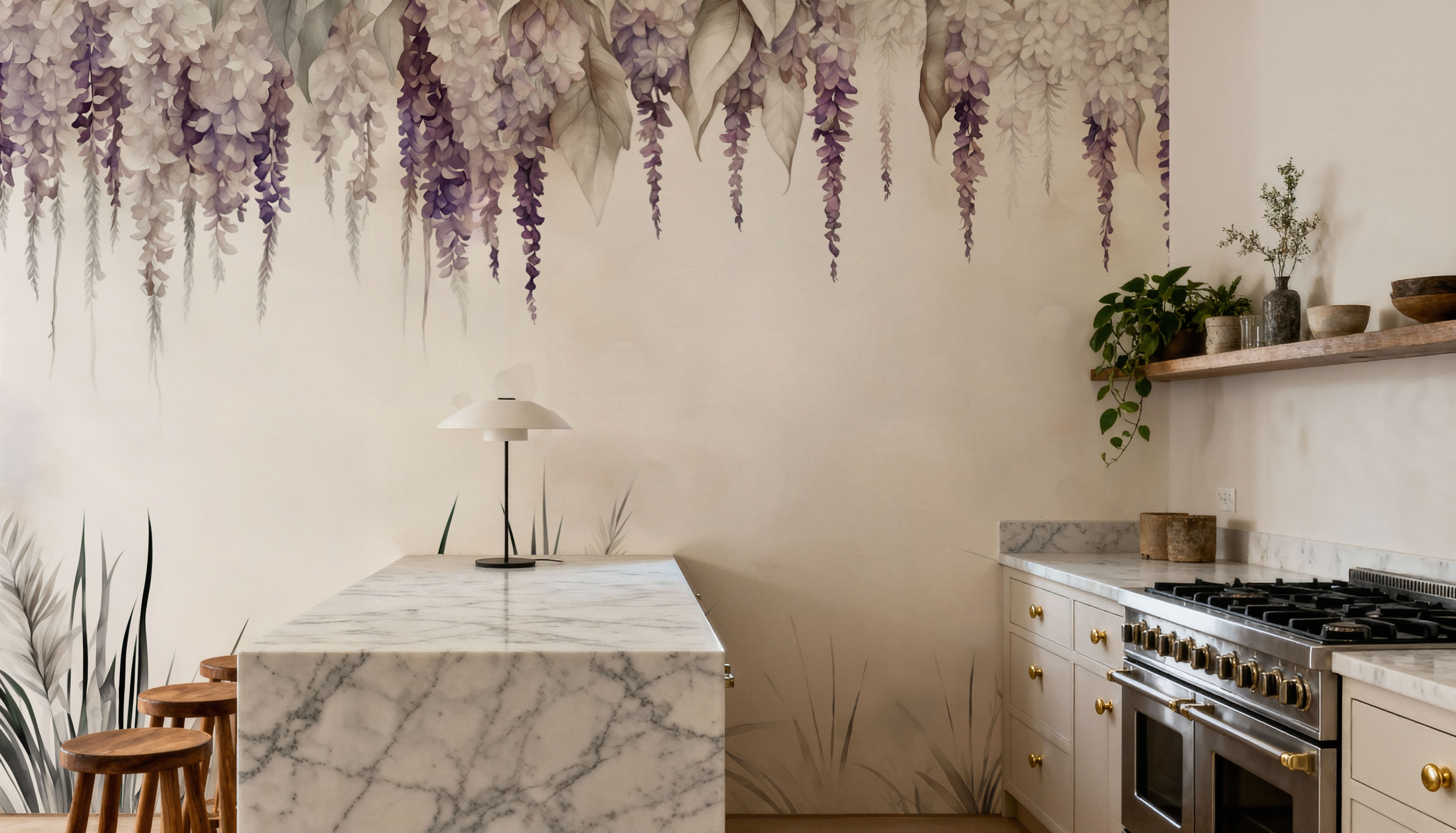 Wonderful Wisteria Soft, Papier peint