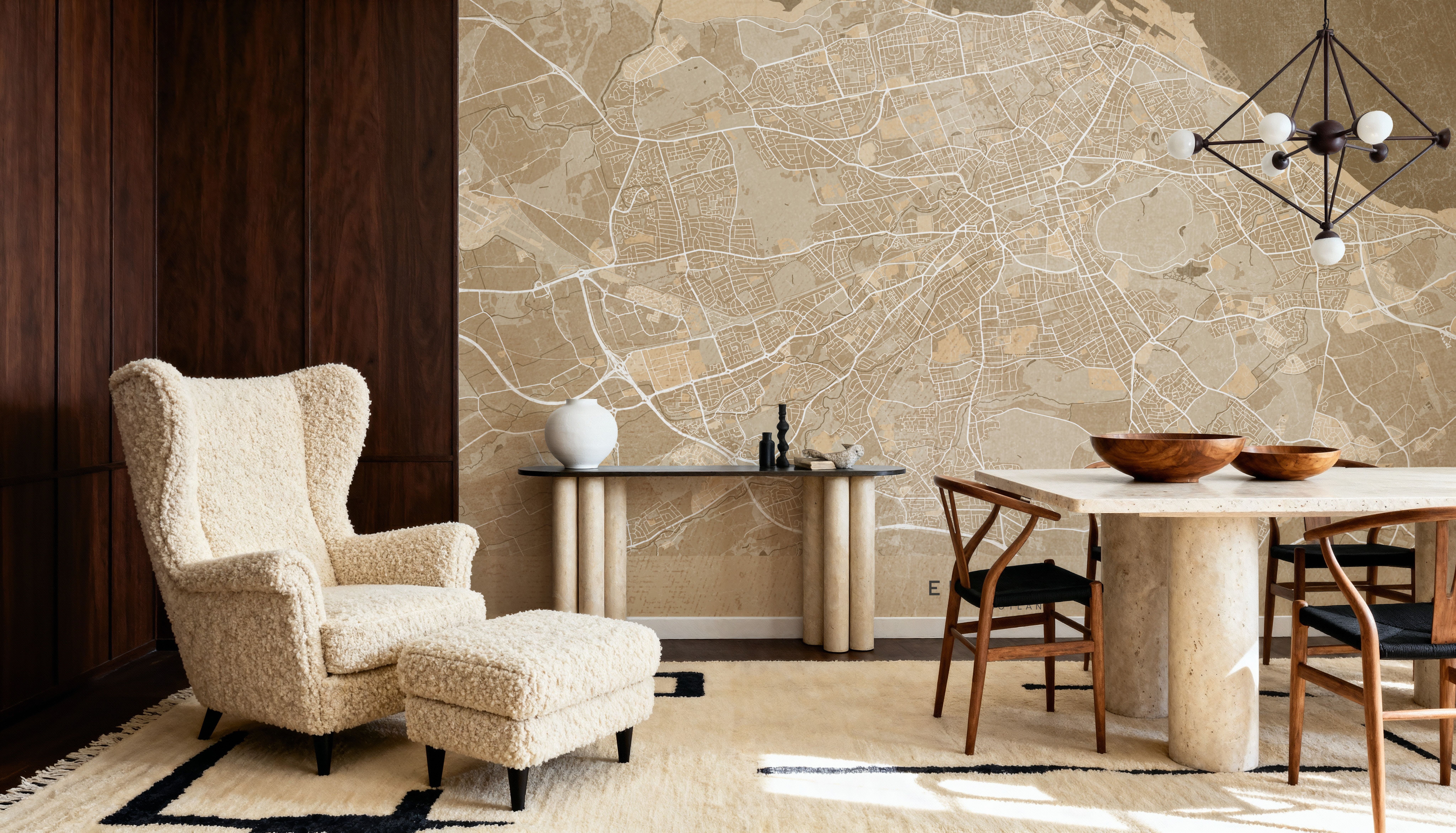 Edinburgh Ochre, Wallpaper