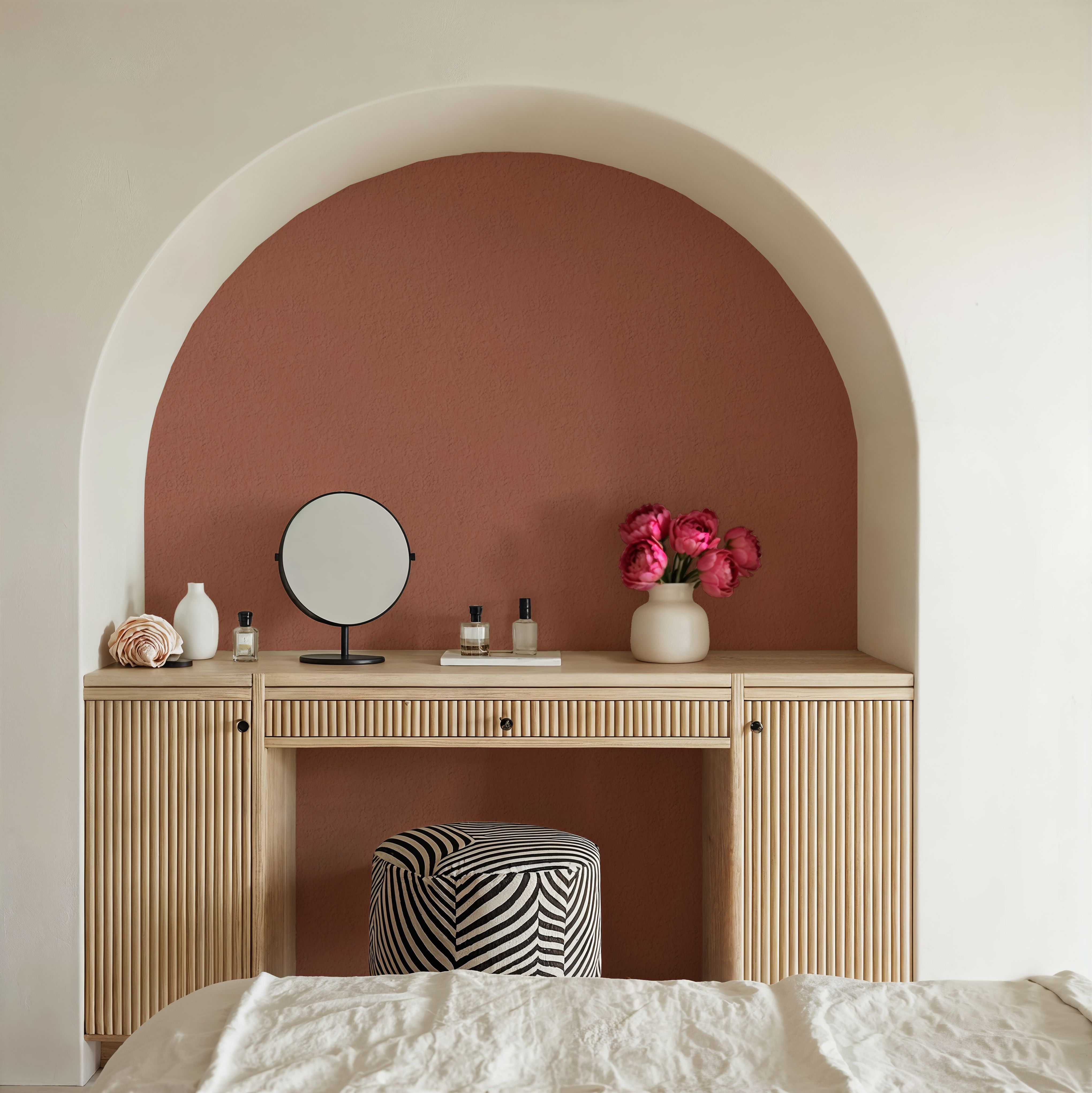 Faux Sand Stucco Finish, Peach