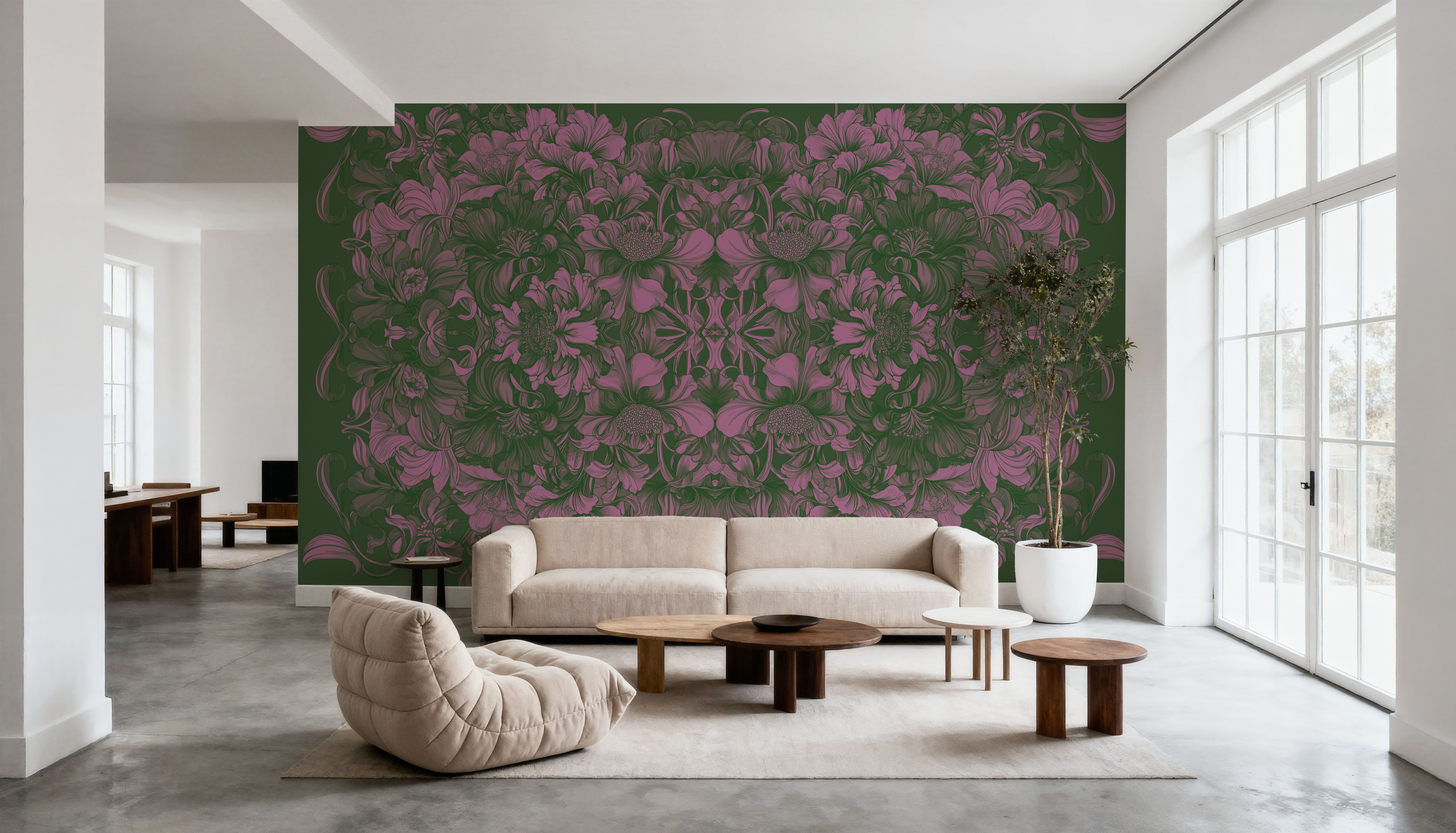Scandi Flower Ceiling VI